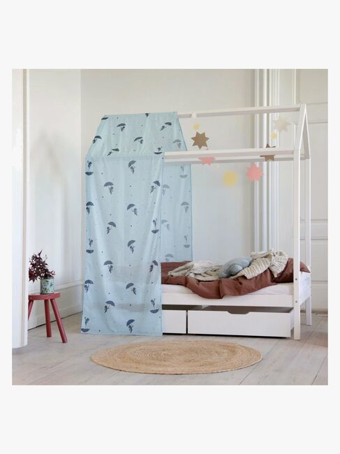 Hoppekids Ole Lukoie Bettvorhang 70x160, Blau