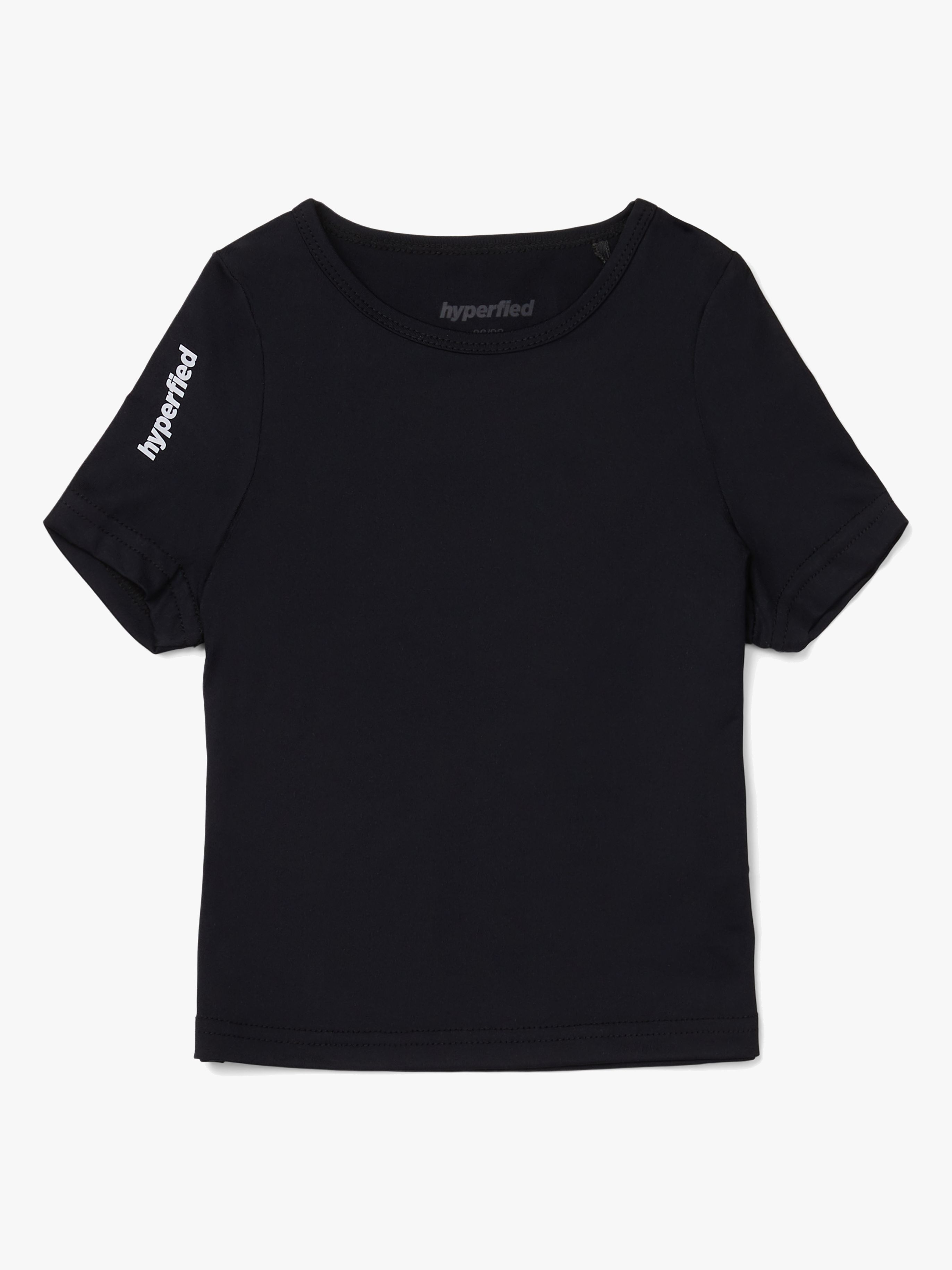 Short Sleeve Logo Top, Anthracite 110-116