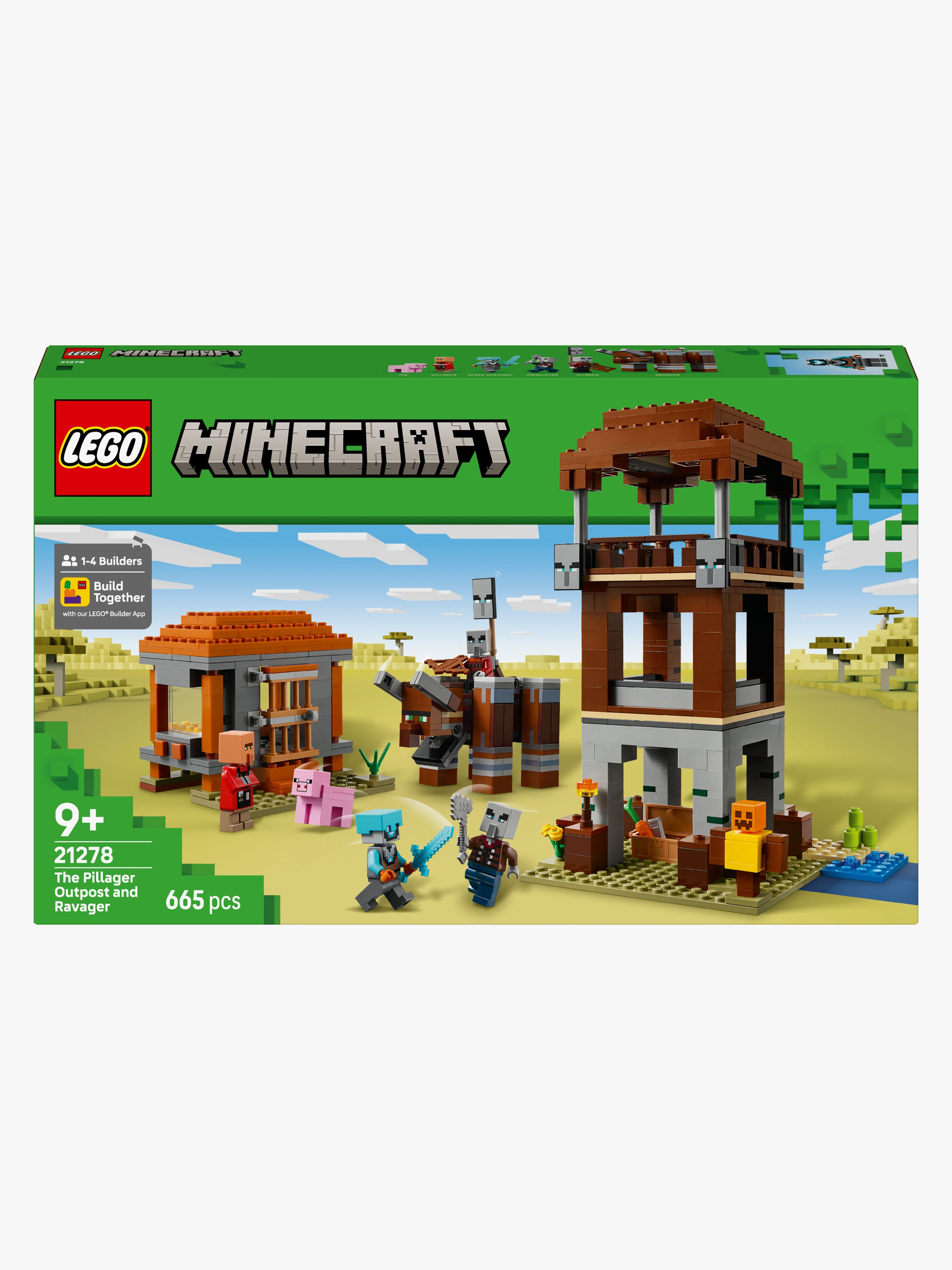 LEGO Minecraft 21278 Ein Verwüster am Plünderer-Außenposten