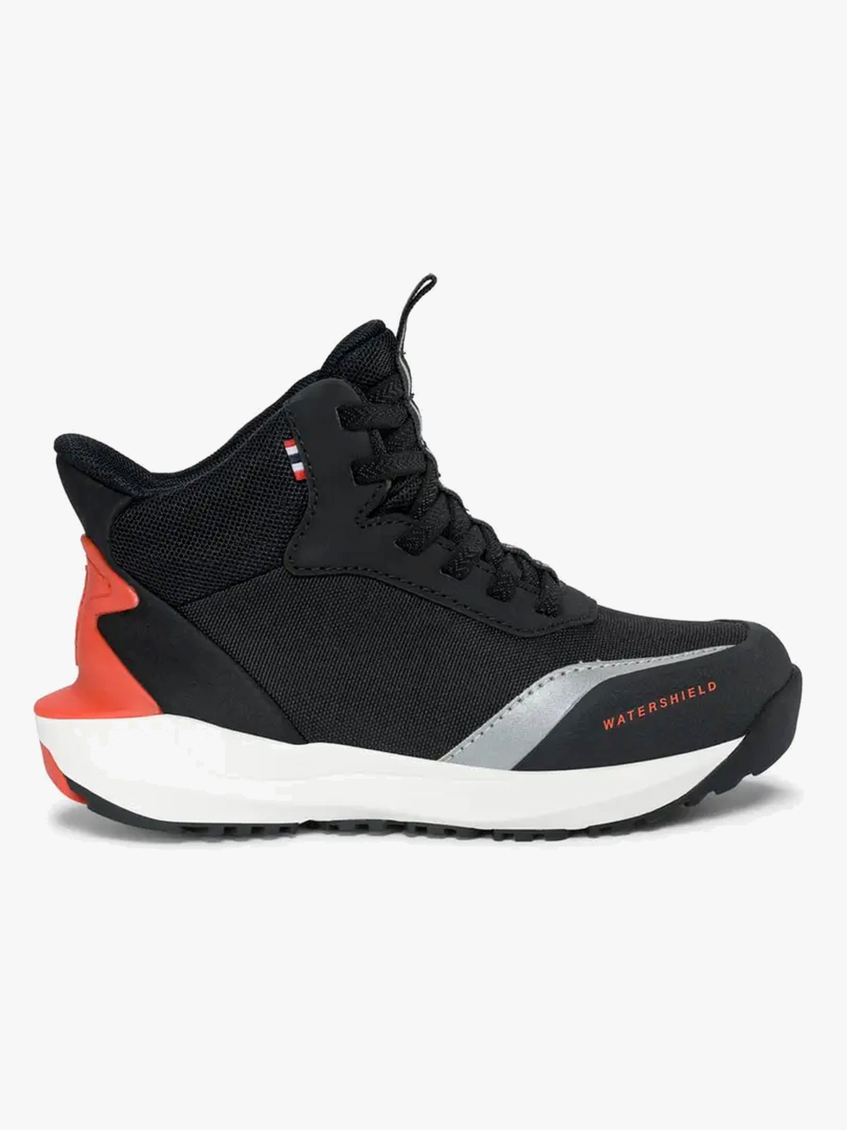 Viking QuickGo Mid Wasserdichte Kinder Sneaker, Black/Red, 27, Kinderschuhe
