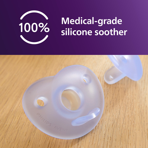 Philips Avent Soothie Schnuller 0–6m 2er-Pack, Hellblau