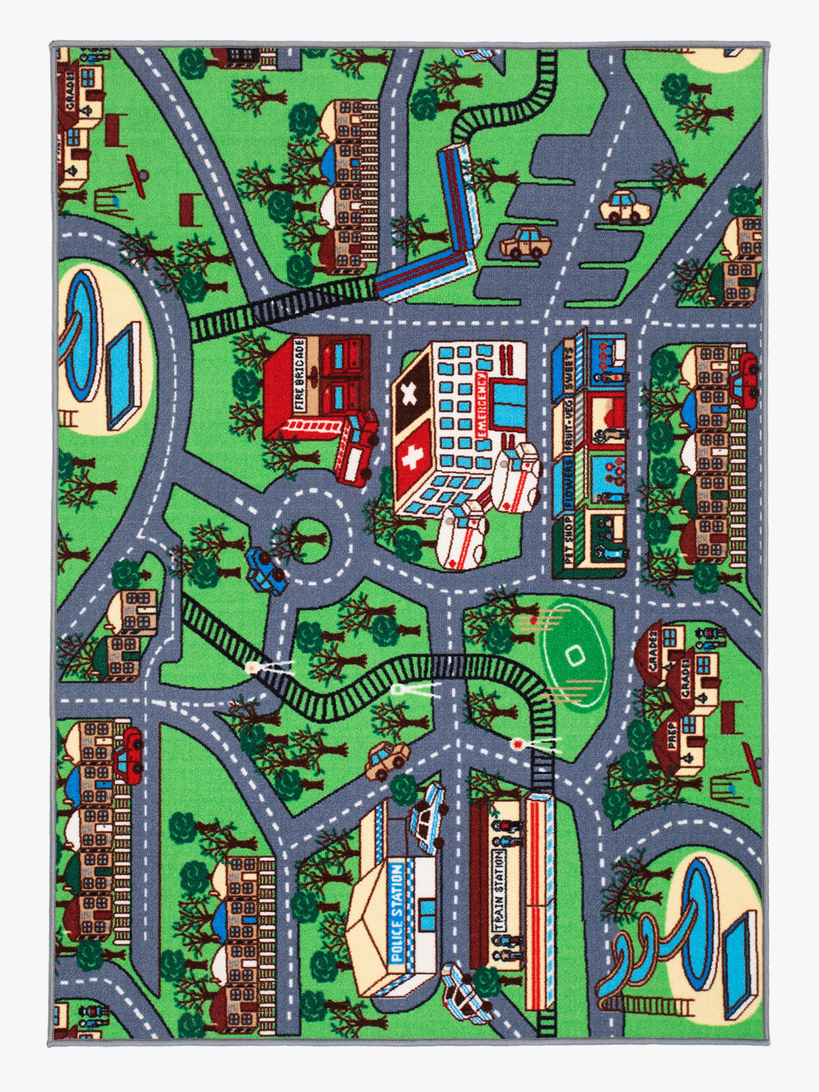 Straßenteppich Gummiert Multi 133x170 cm