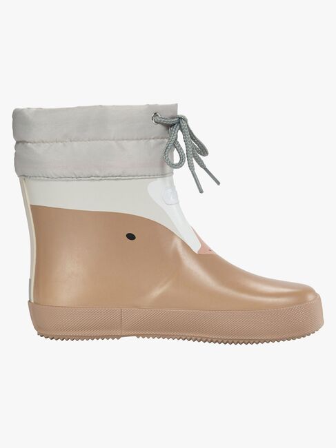 Viking Alv Paw Print Barefoot Gummistiefel, Beige