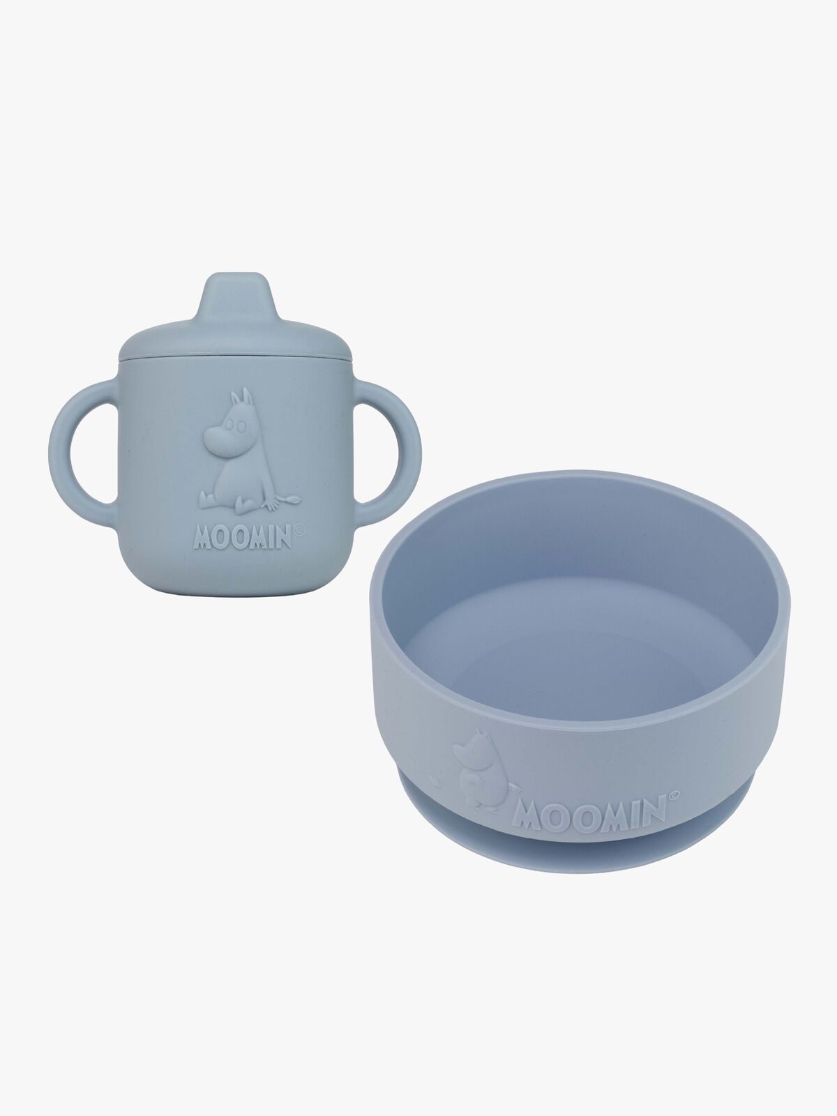 Mumin Geschirr-Set Silikon, Sky Blue