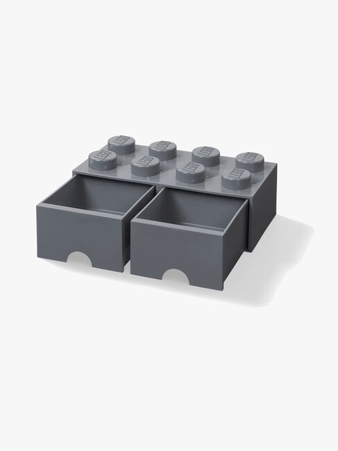 LEGO Aufbewahrung mit Schublade 8, Dark Grey