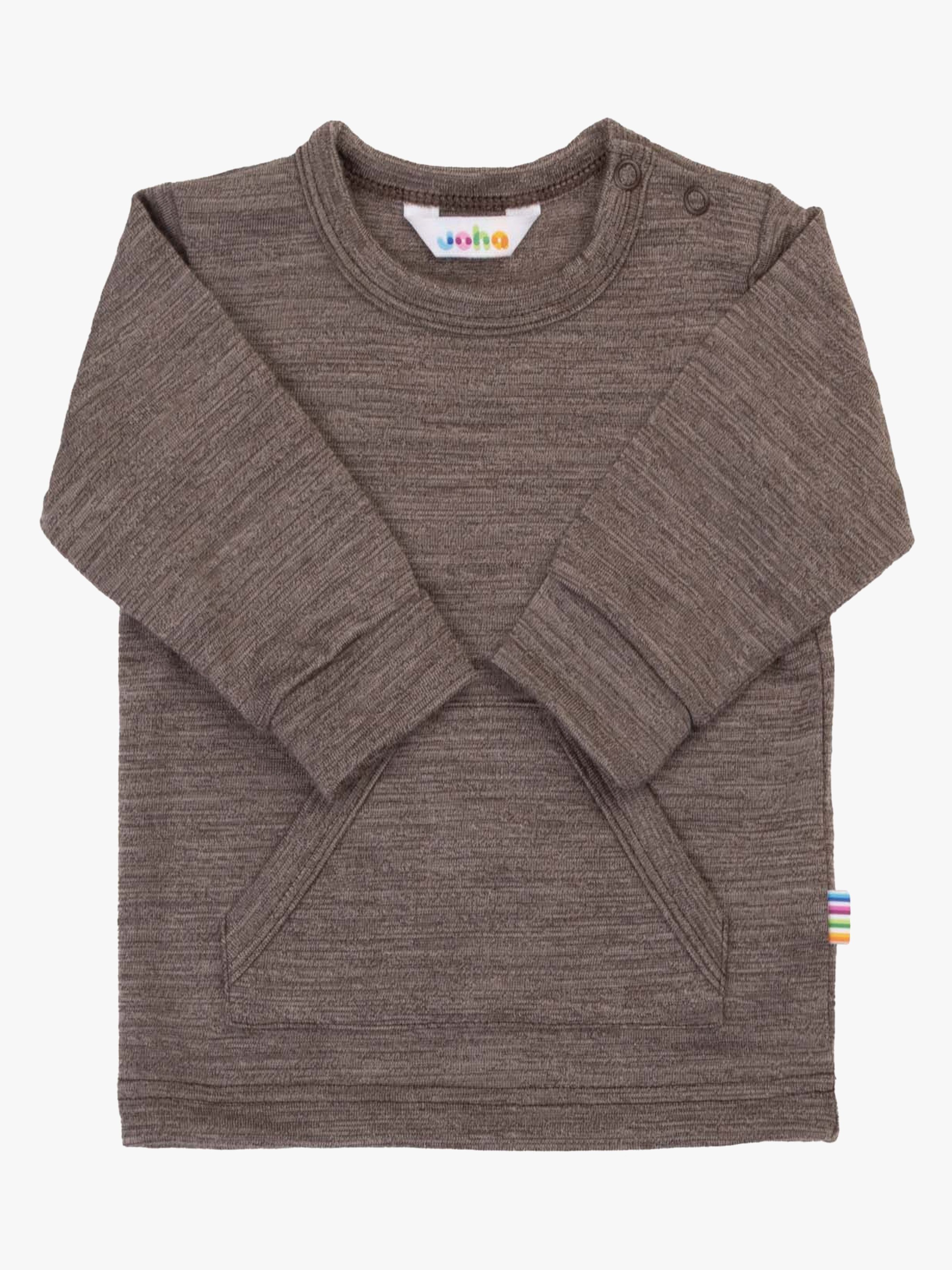 Joha Pullover Merinowolle, Dunkelbraun, 70