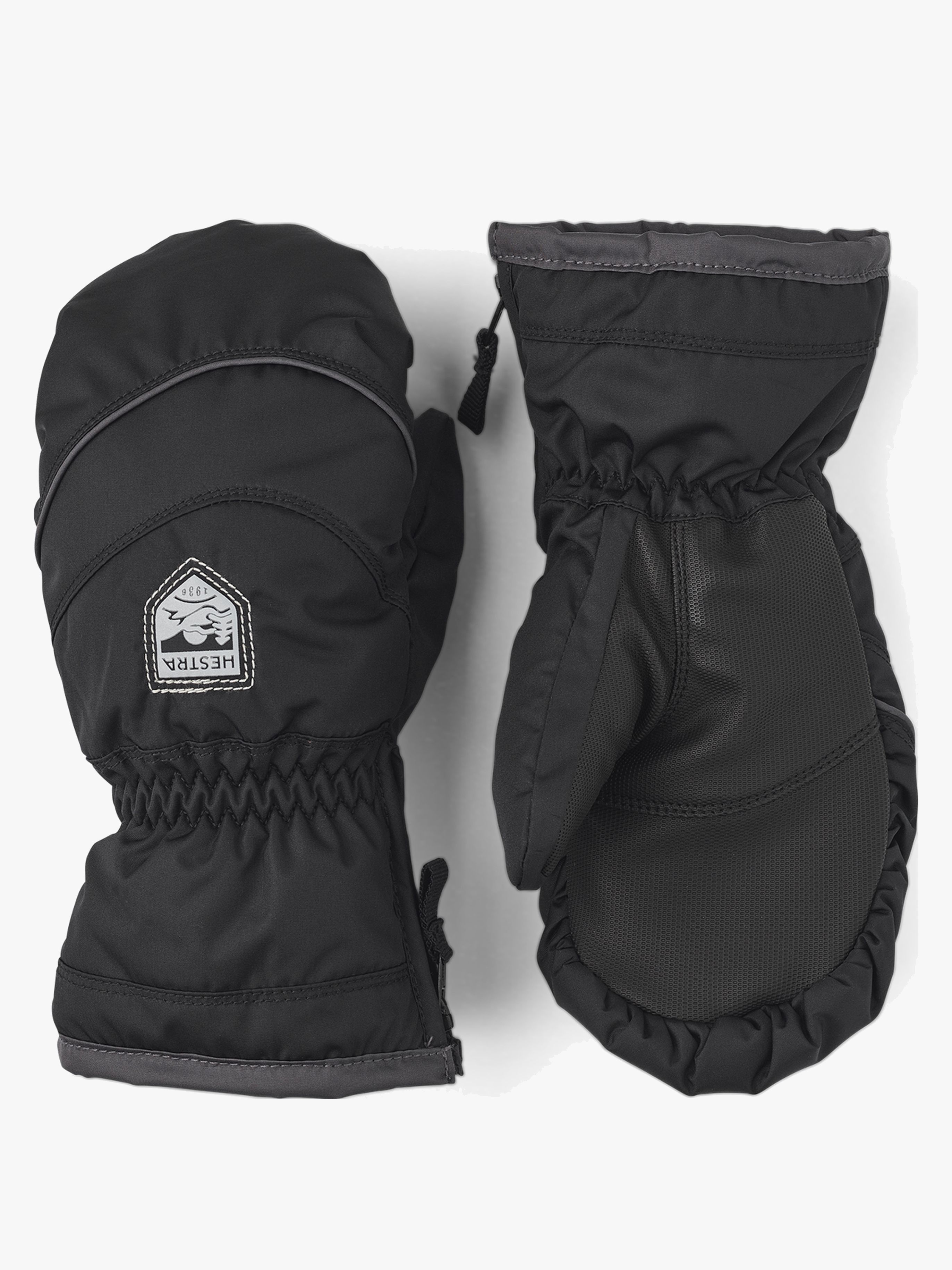 Sarri Zip JR Fäustling, Schwarz / Graphit, 4