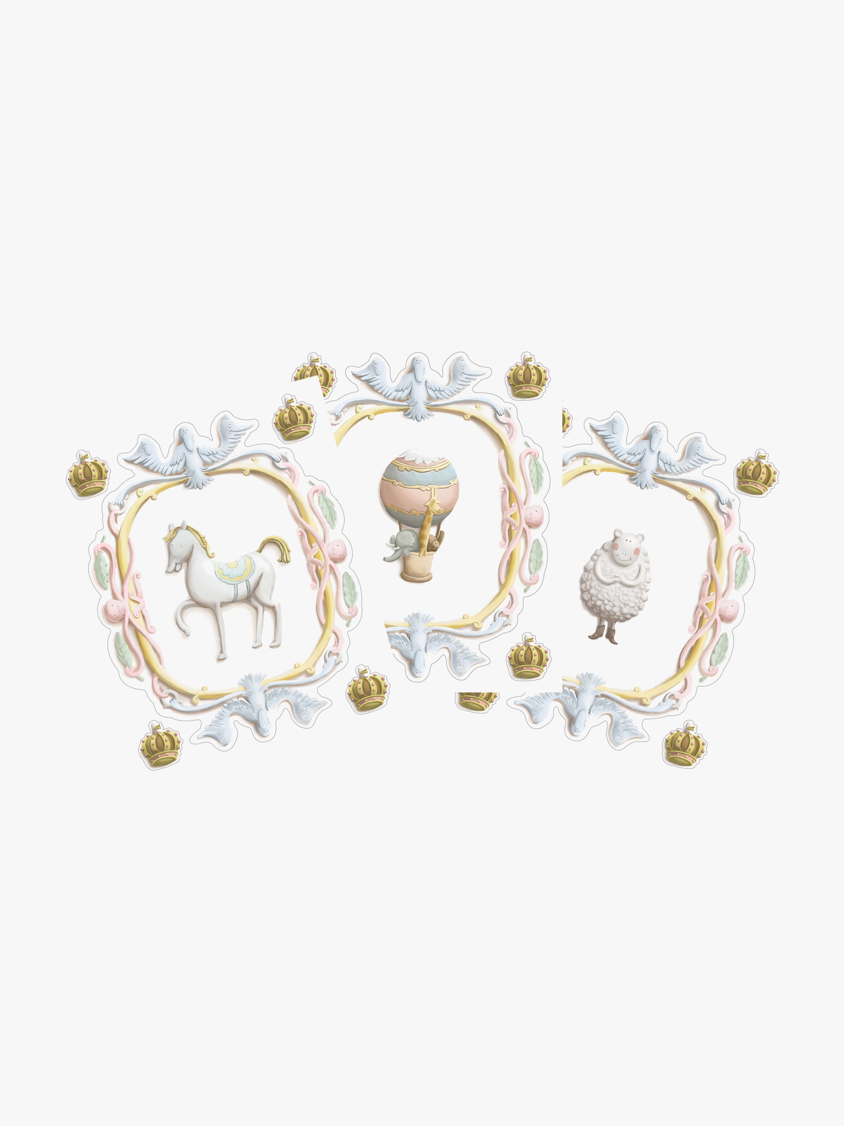 Wandaufkleber, Decorative crowns