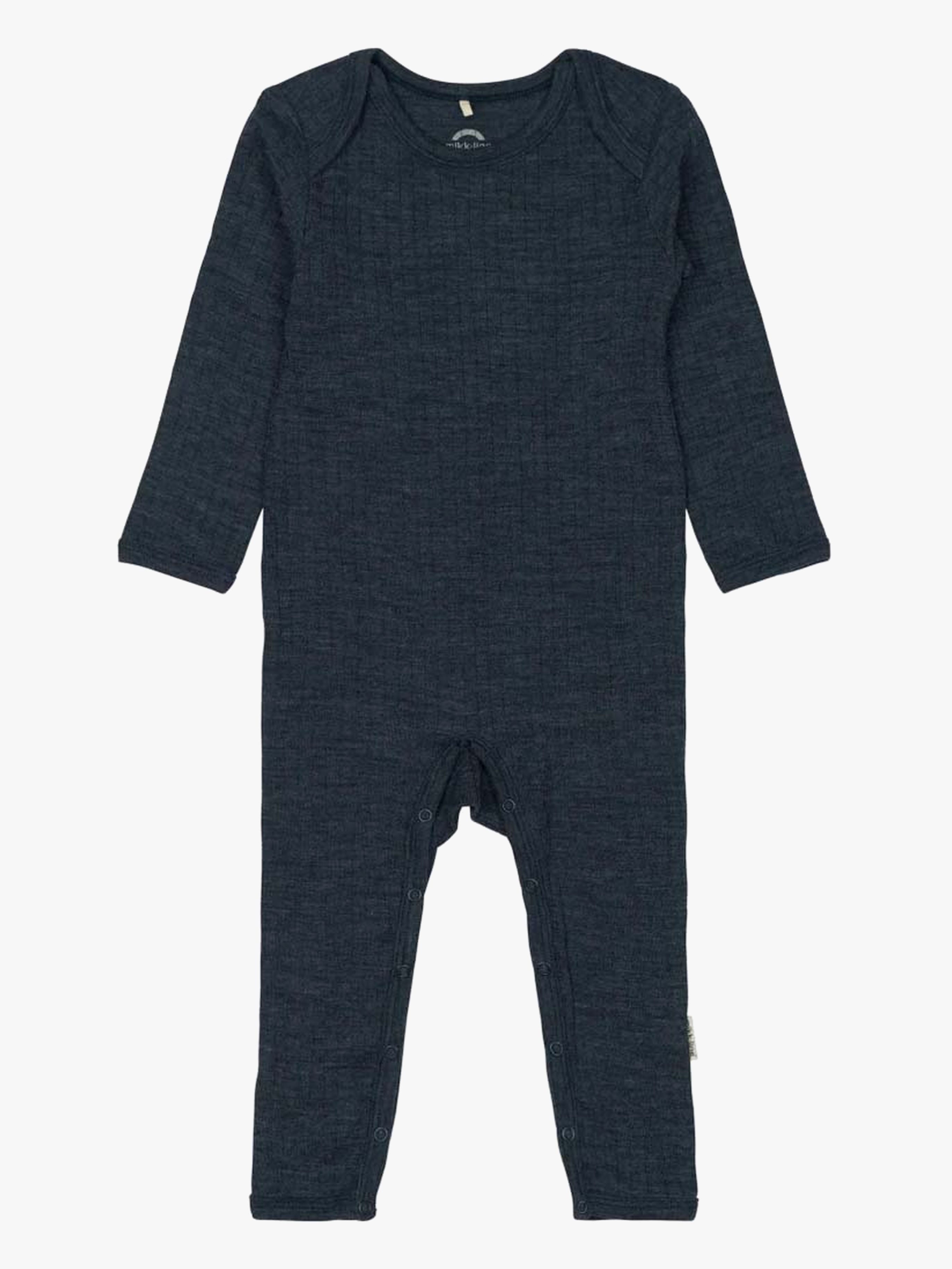 Mikk-Line Overall Merinowolle, Melange Blue Nights, 86