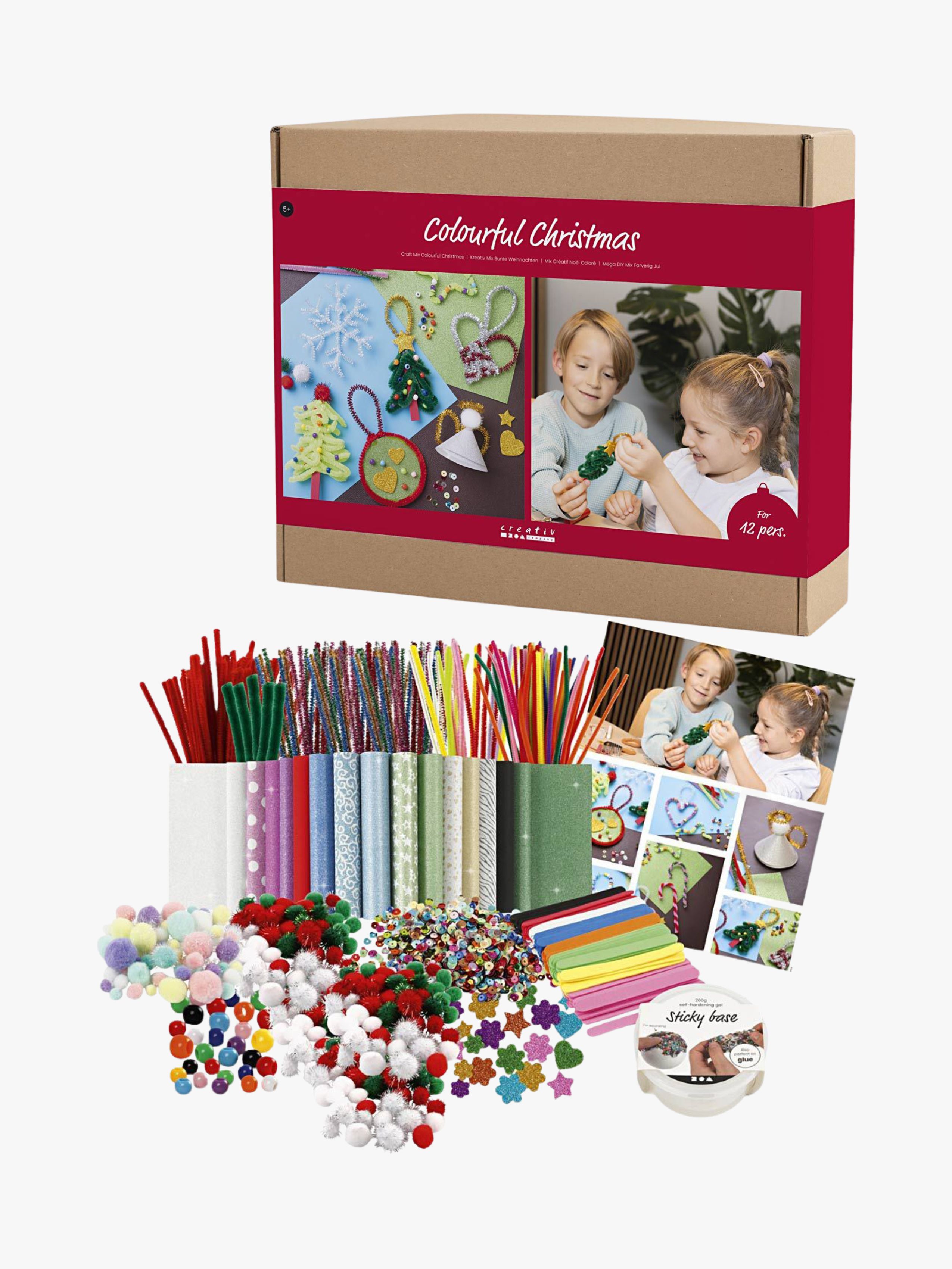 Creativ Company DIY Kreativset Farbenfrohes Weihnachten