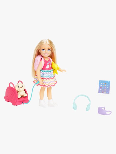 Barbie Chelsea Travel Puppenset mit Welpe