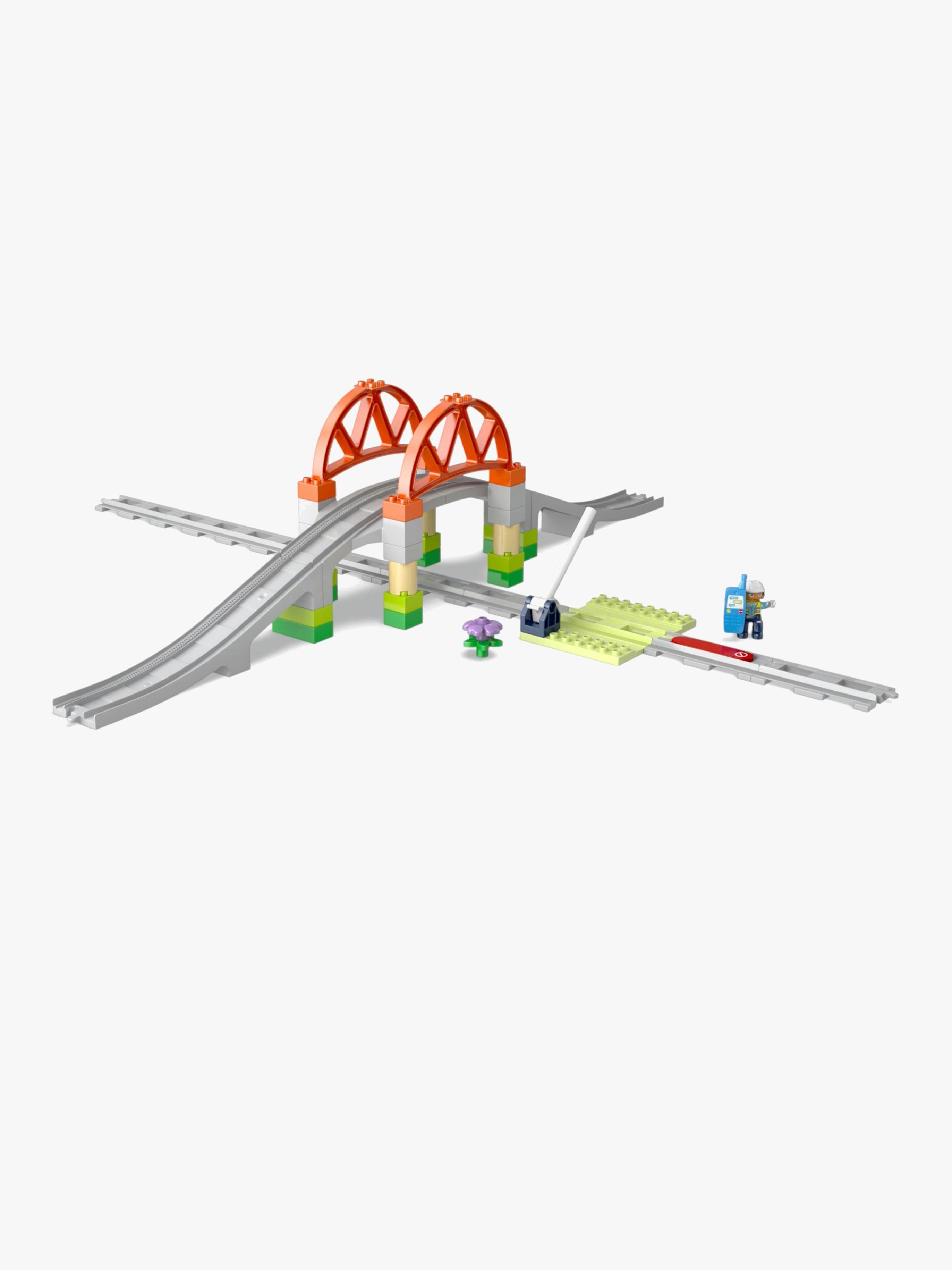 DUPLO Town 10426 Eisenbahnbrücke und Schienen – Erweiterungsset