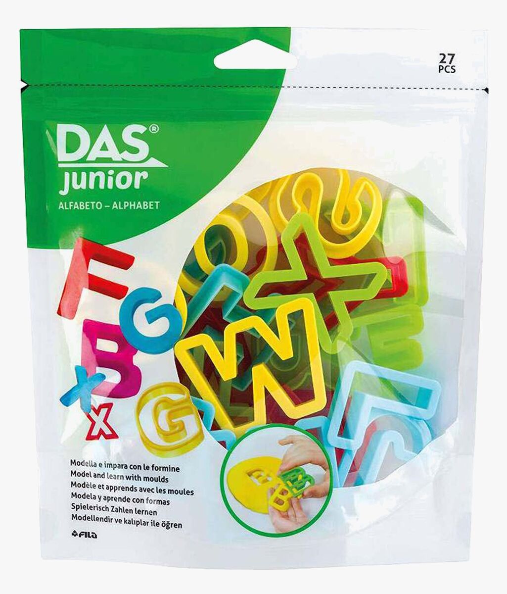 Teil Des Talmuds 6 Buchstaben Kaufen DASJunior Modellierformen Spielerisch Buchstaben lernen 27 Teile