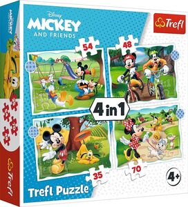 Trefl Disney Puzzle Micky Maus 4-in-1