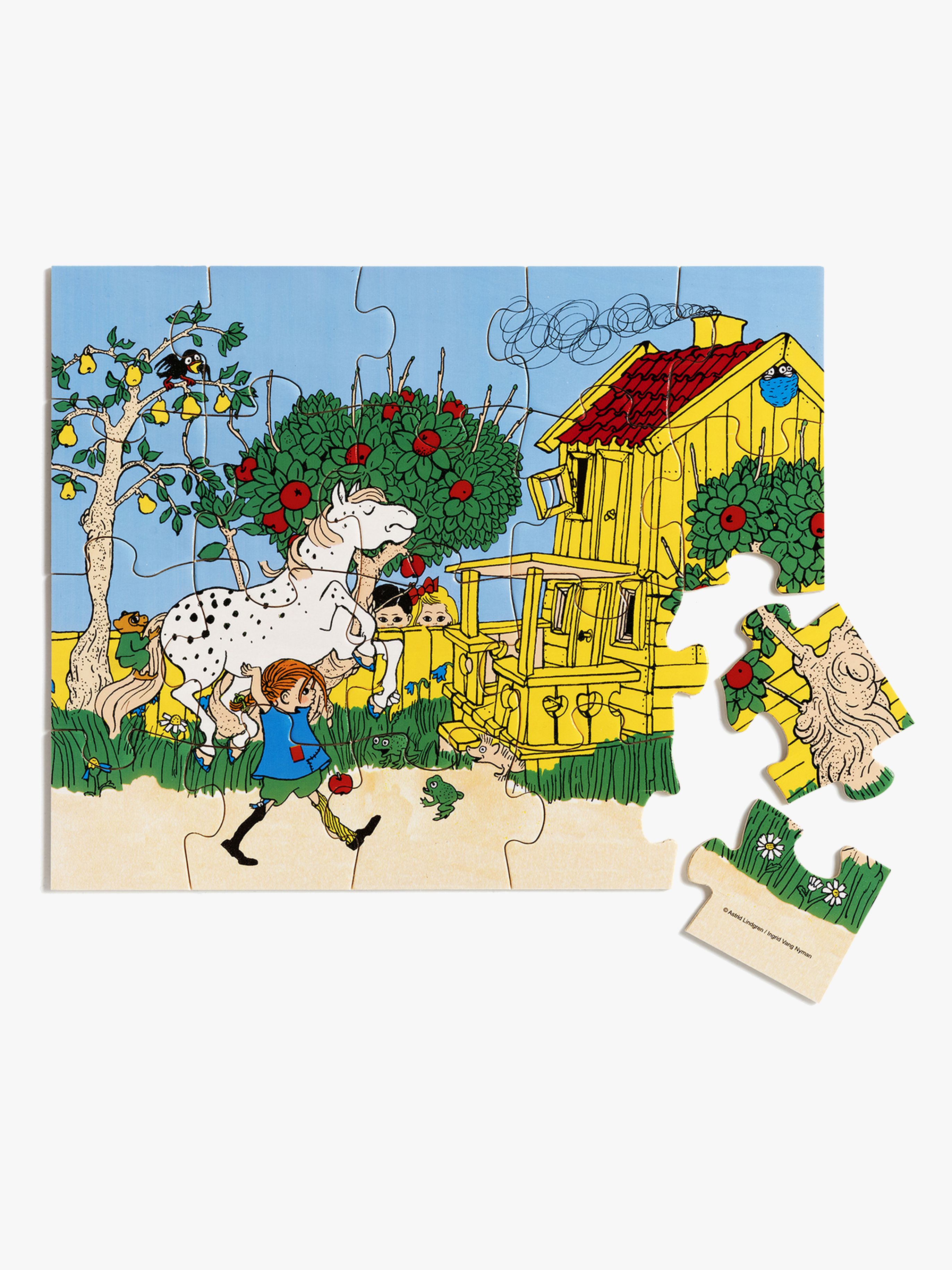 Pippi Langstrumpf Holzpuzzle 20 Teile