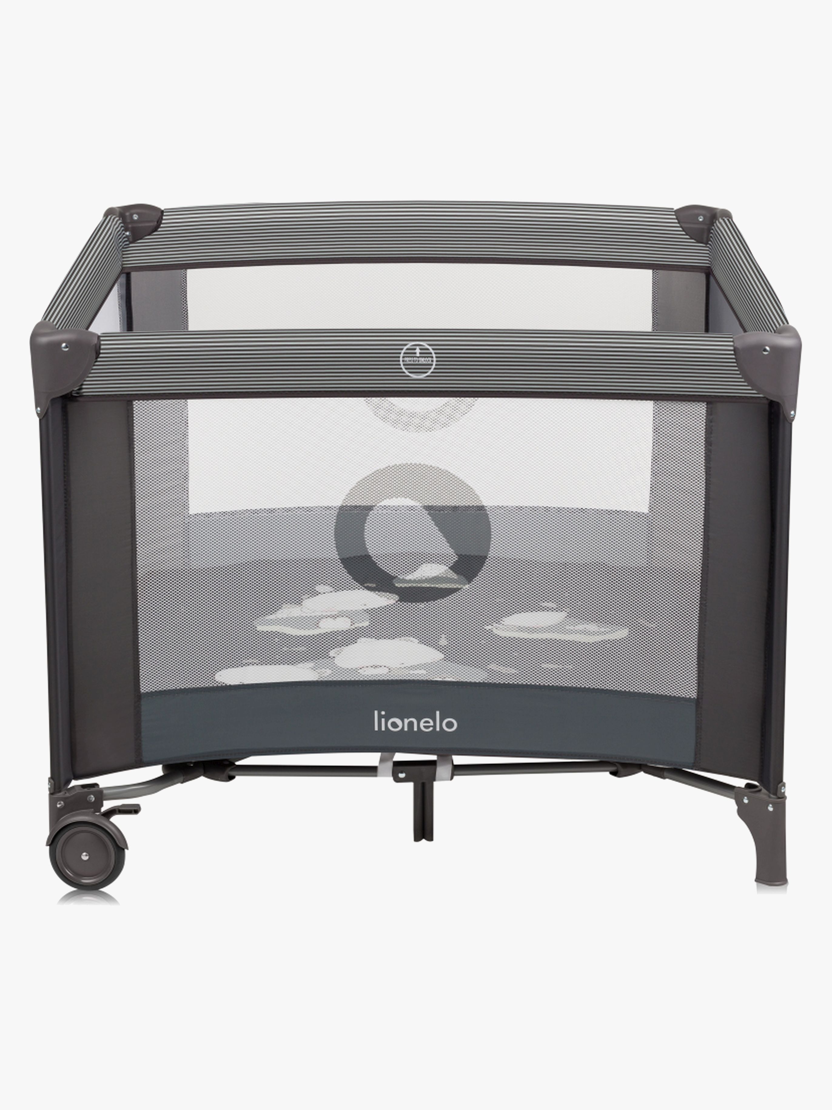 Lionelo BONNIE Laufgitter  für Kinder &  Babys, Grey Scandi