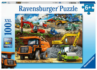 Ravensburger Puzzle Baumaschinen, 100 Teile