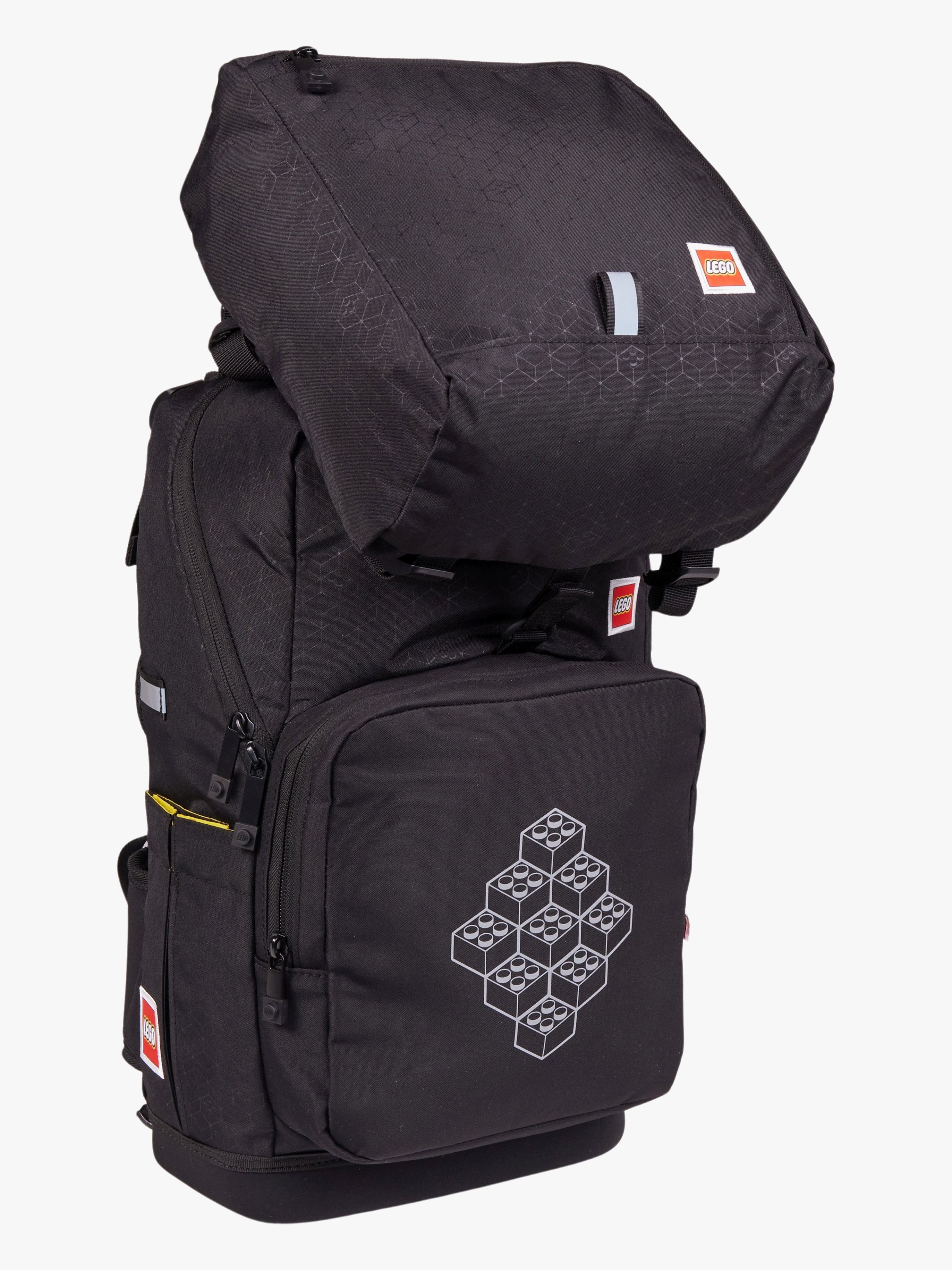 LEGO® Bricks Kinder Rucksack 20L, Schwarz/Blau
