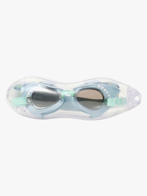 SUNNYLiFE Schwimmbrille, Salty the Shark Aqua