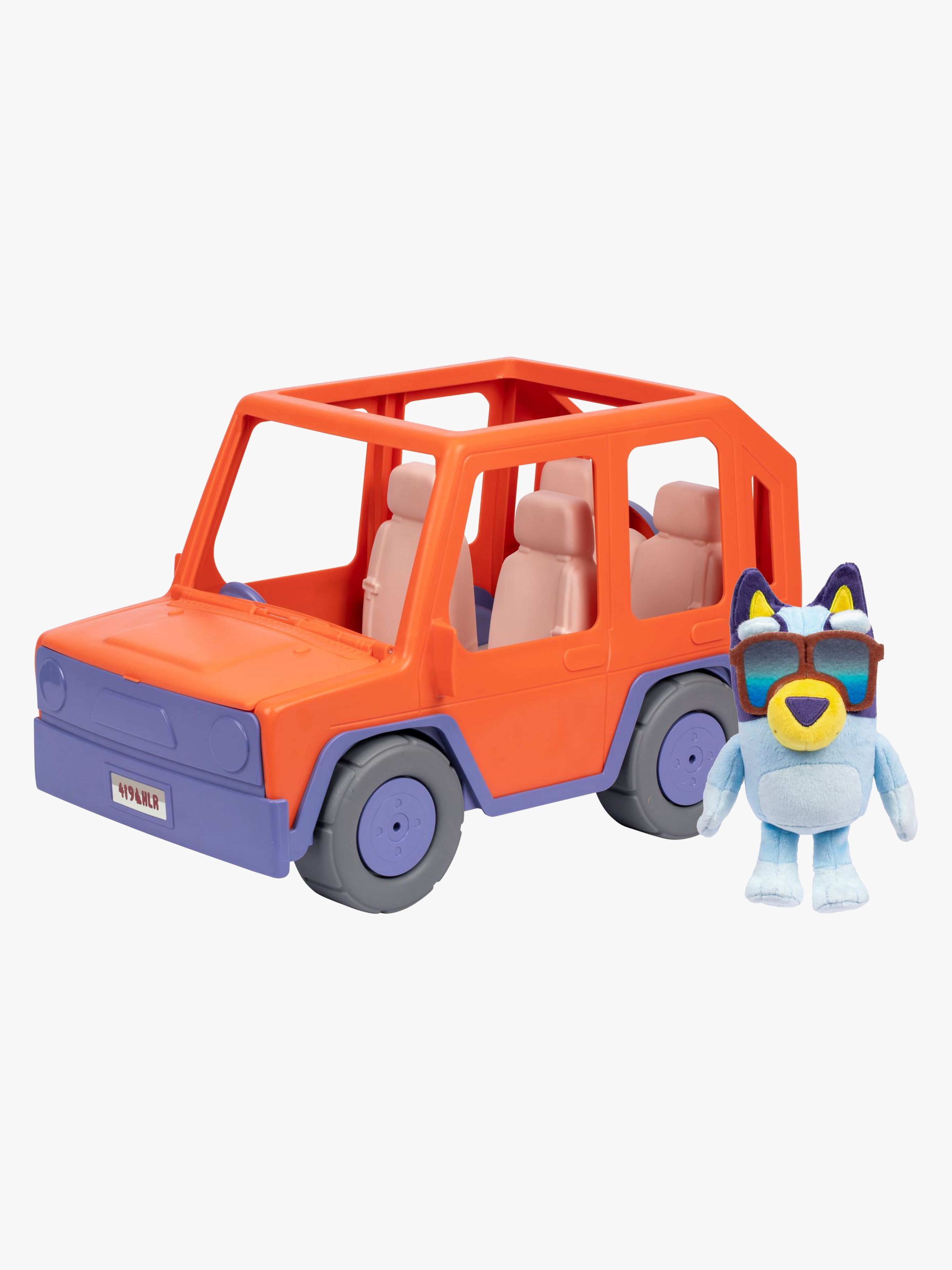 Bluey Heeler Auto mit Bluey Plüschspielzeug
