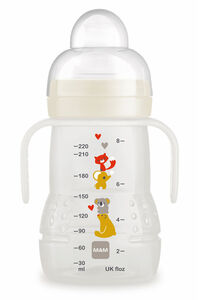 MAM Trainer Babyflasche 220 ml, Natural