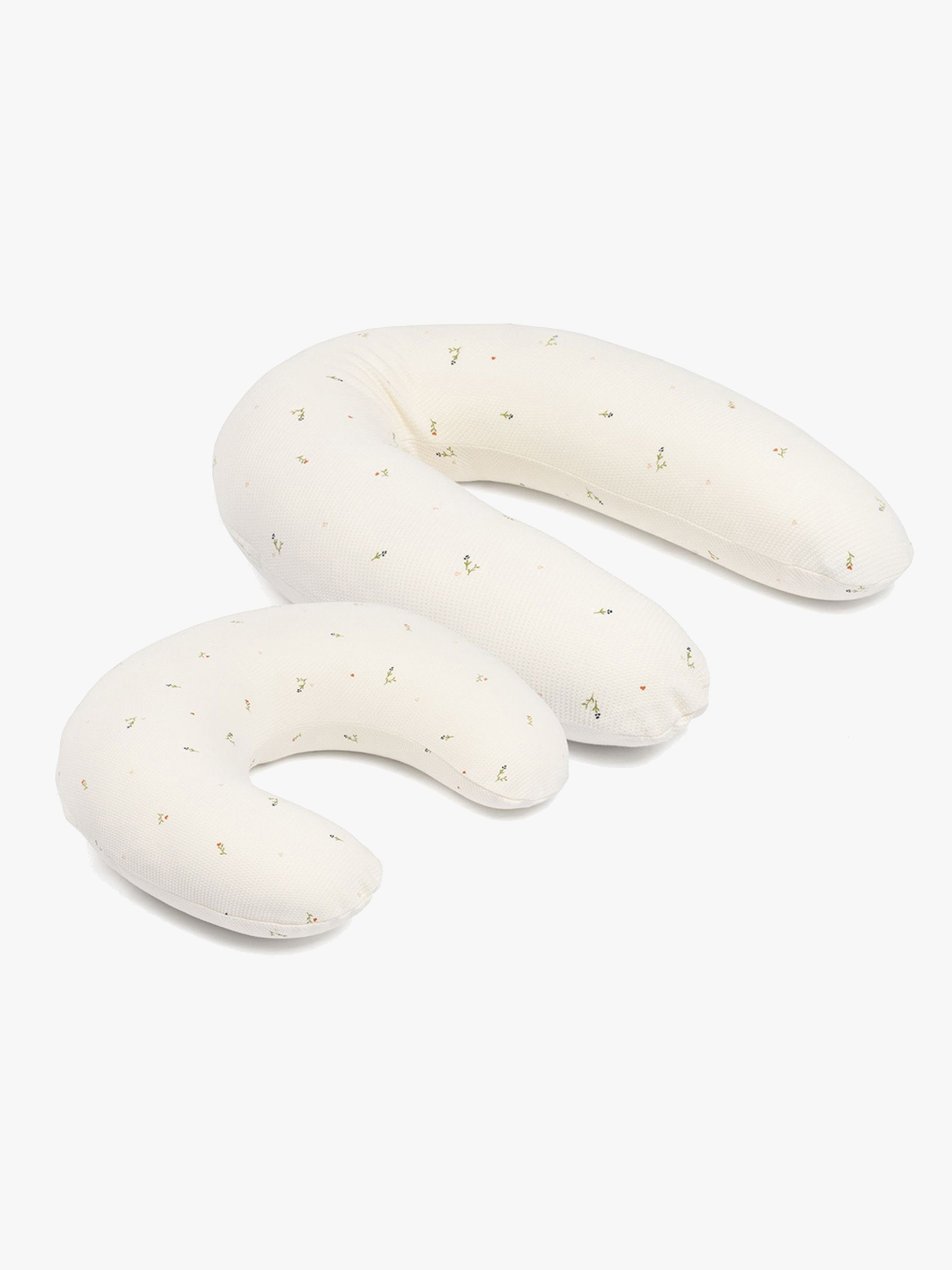 Still- & Schwangerschaftskissen 2-in-1, Quilt Creme Blomma