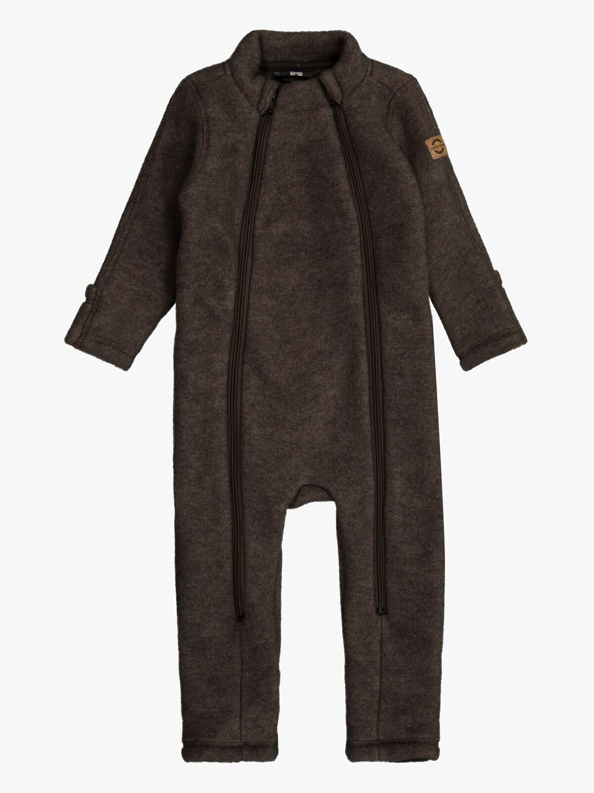 Mikk-Line Overall Merinowolle, Dark Brown Melange