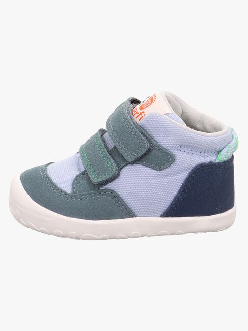 Superfit Flummi Barefoot Sneaker, Blau/Hellgrün