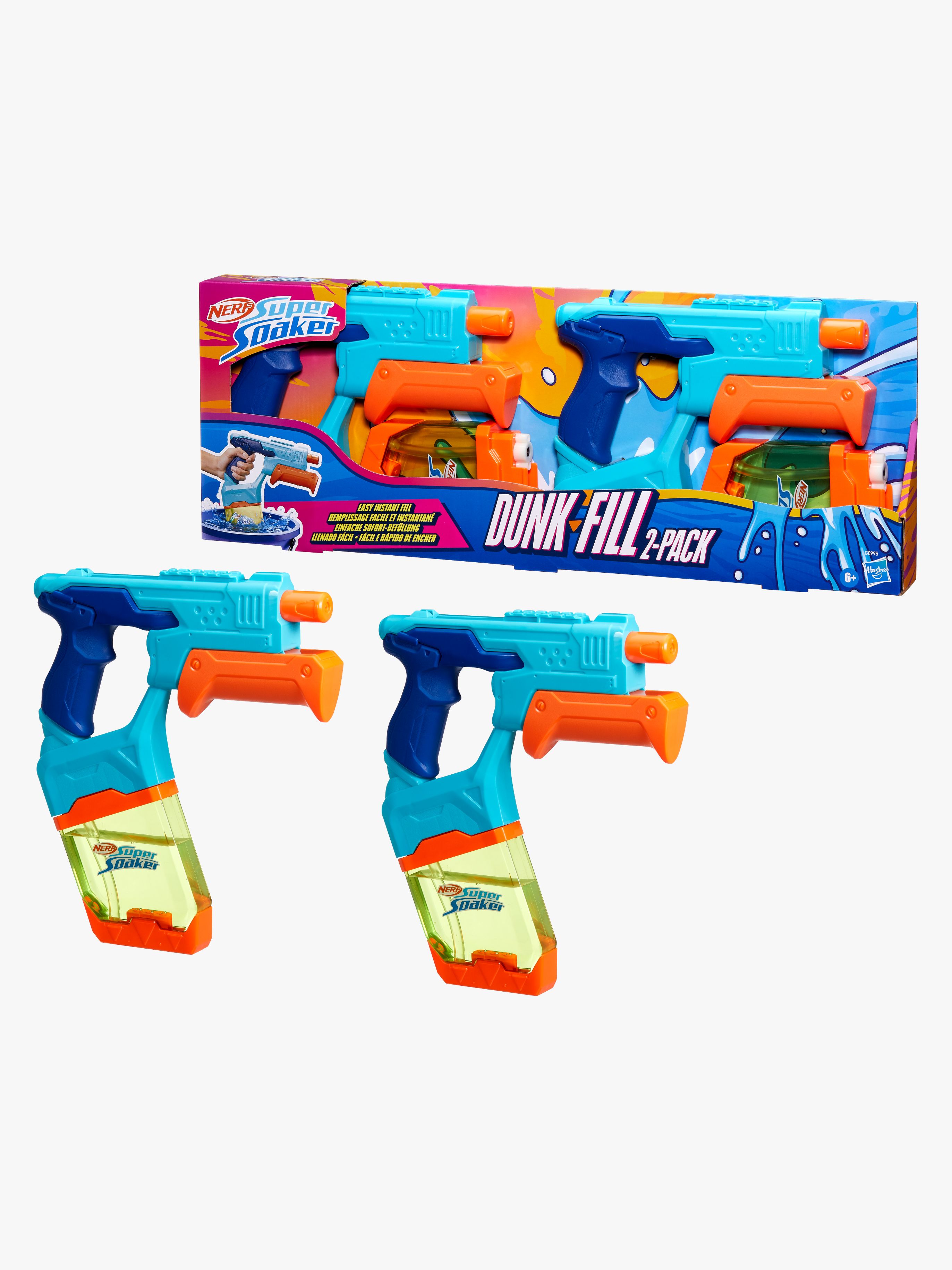 Nerf Super Soaker Wasserpistole Dunk Fill 2er-Pack