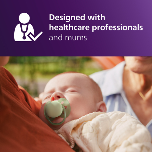 Philips Avent Ultra Soft Schnuller 0–6m 2er-Pack, Grün/Blau