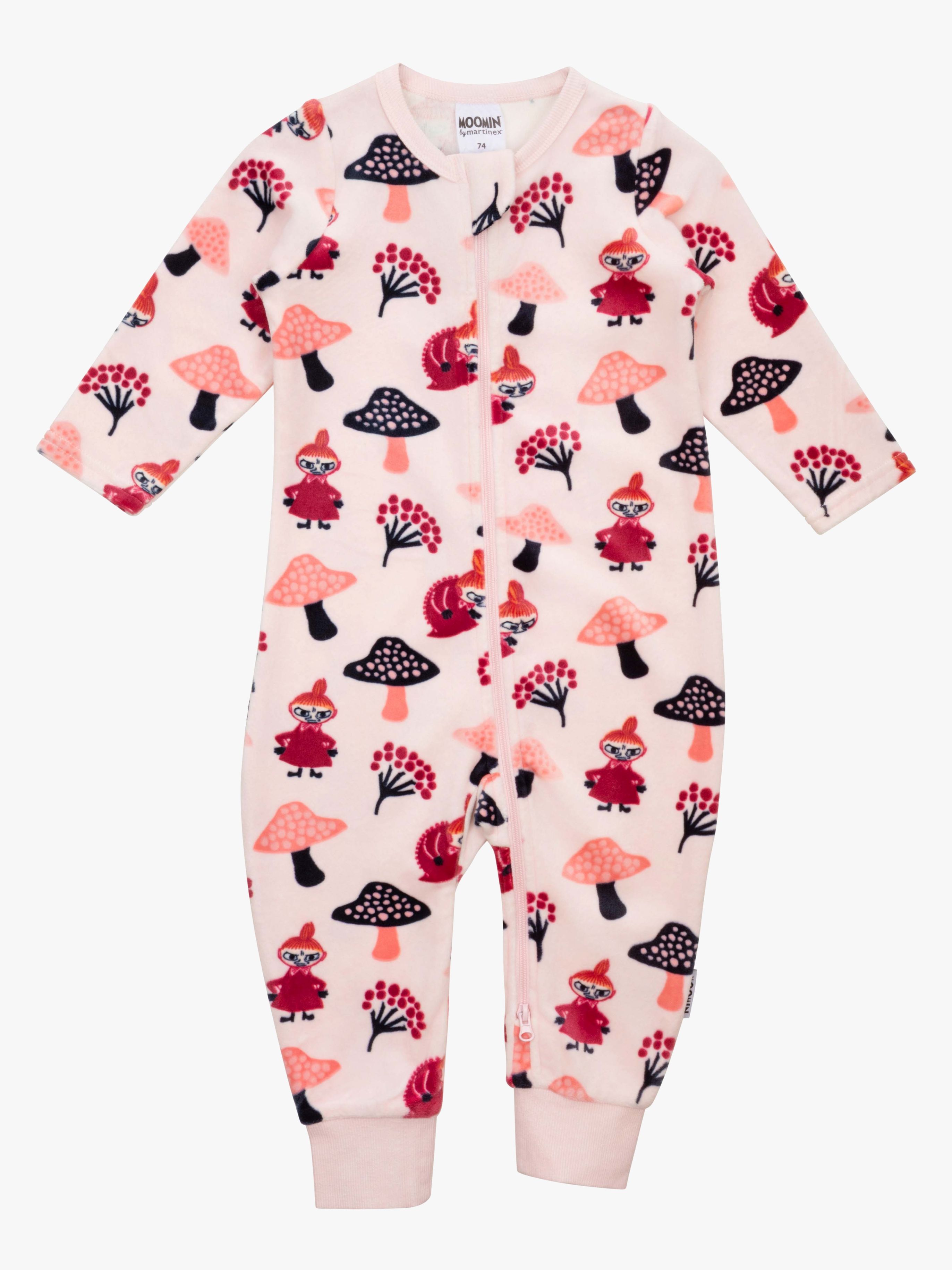 Moomin by Martinex Pilzausflug Samtpyjama Baby, Rosa, 74