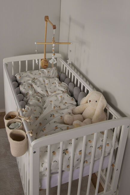 Alice & Fox ALEAH Geflochtenes Nestchen 200 cm, Light Grey