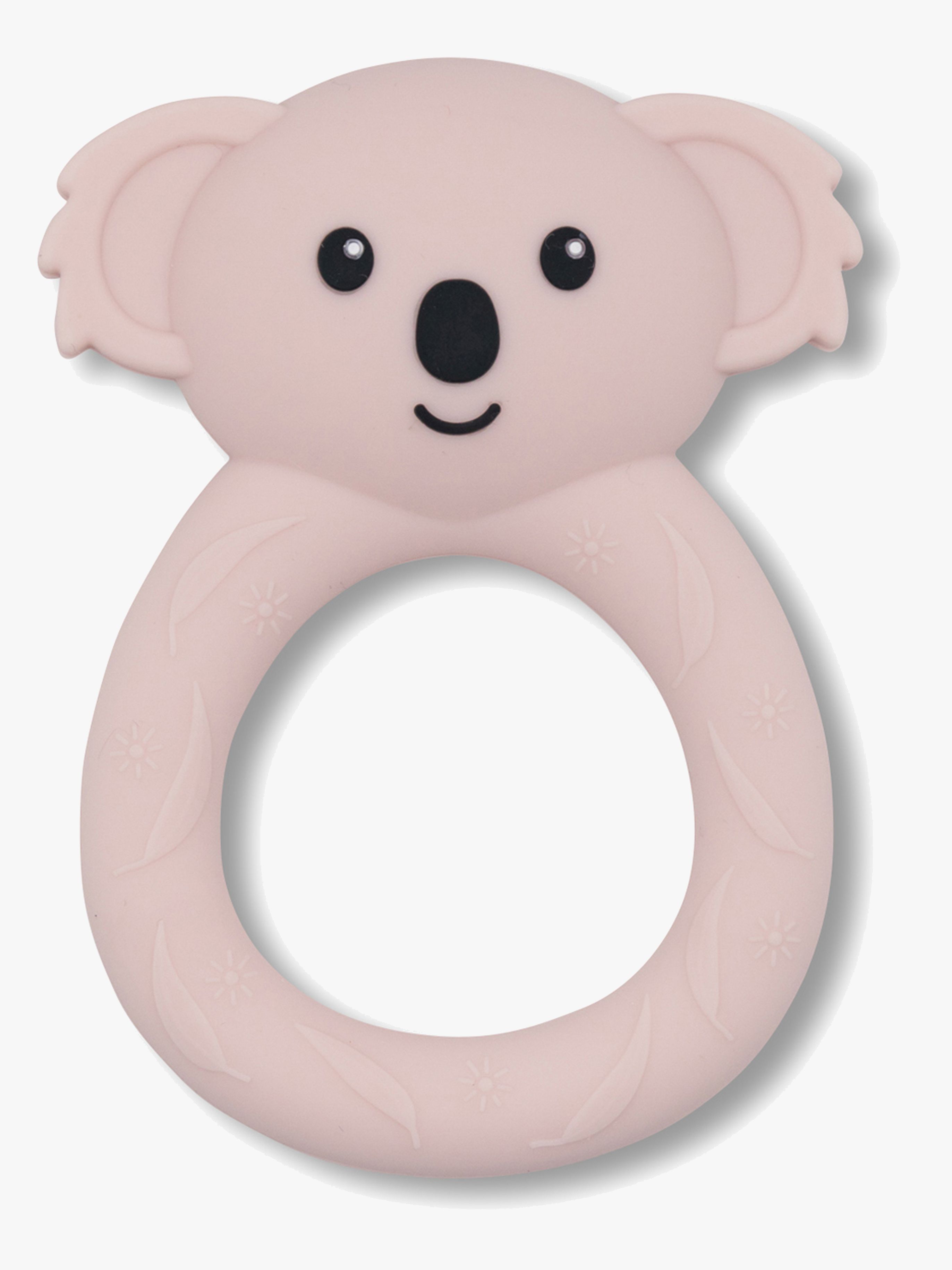 Koala Beißring Silikon, Pink Salt