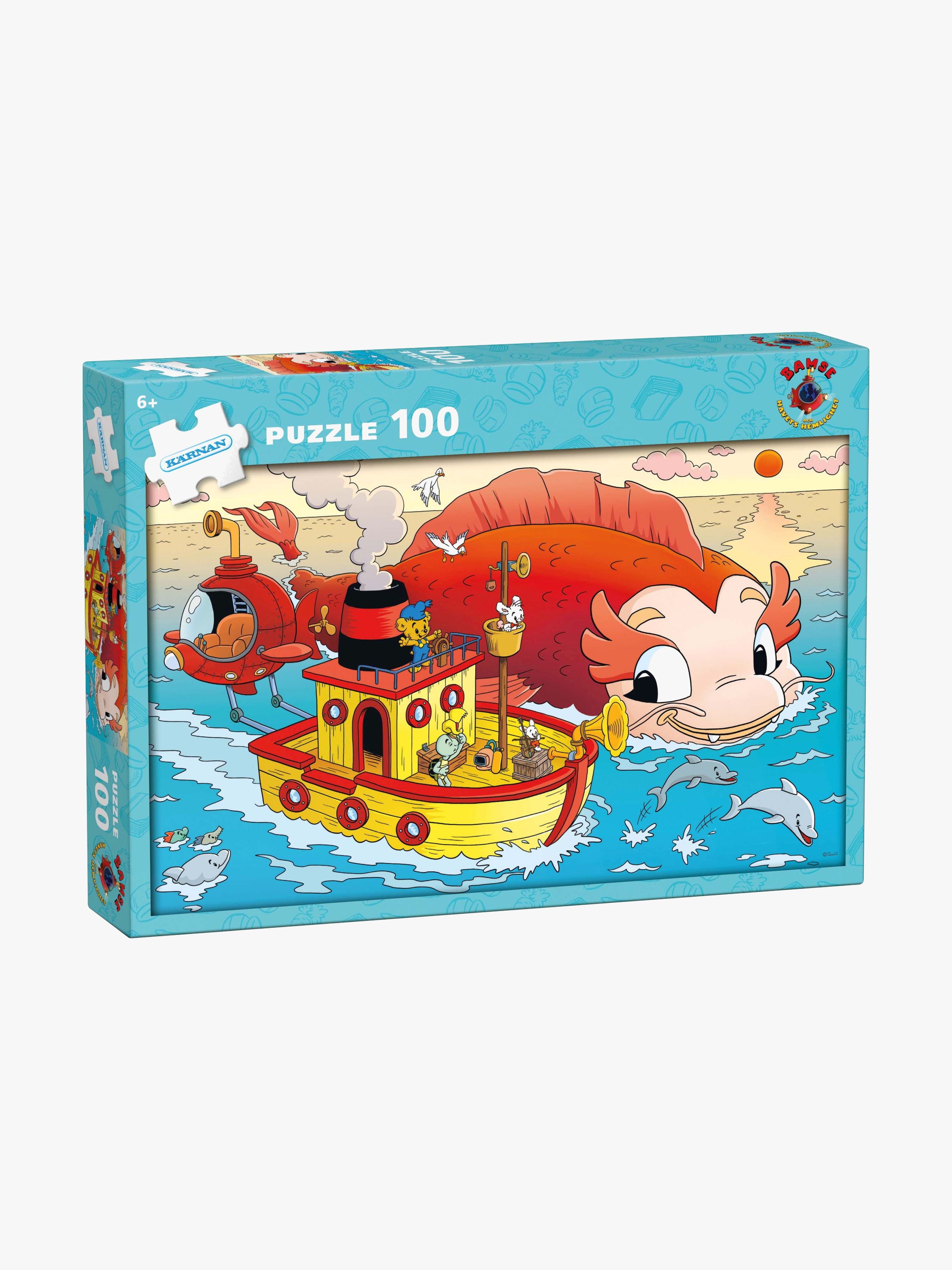 Egmont Kärnan Holzpuzzle Bamse und Das Geheimnis der See 100 Teile