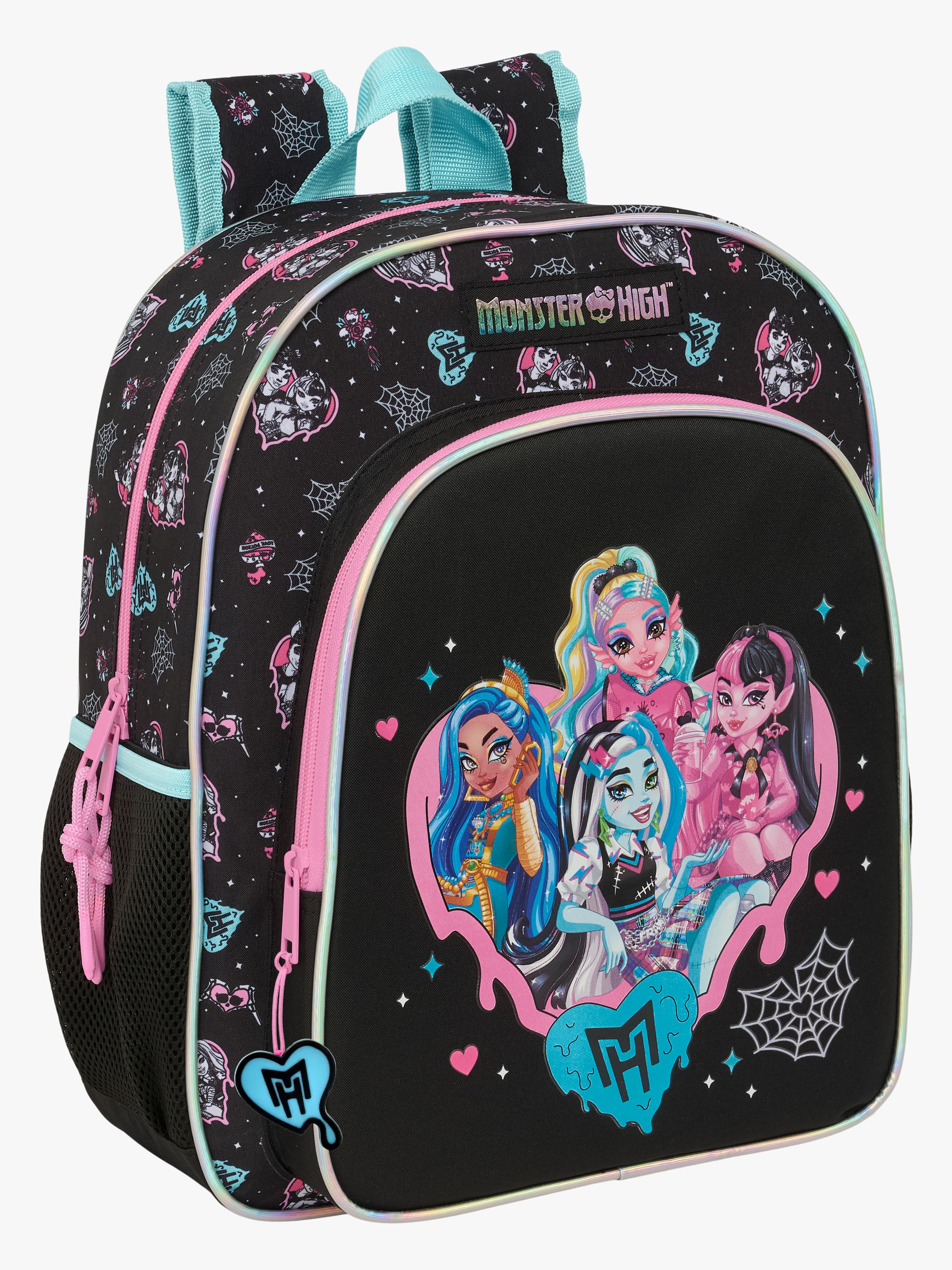 Monster High Junior Kinder Rucksack 15L, Schwarz