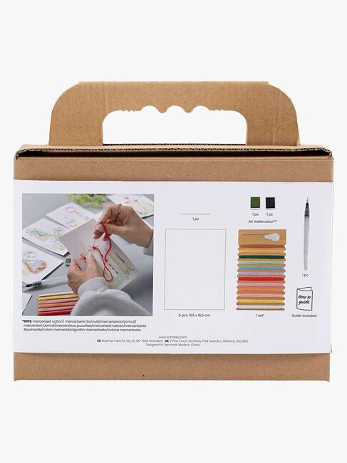 Creativ Company Bastelset Stickerei & Aquarell