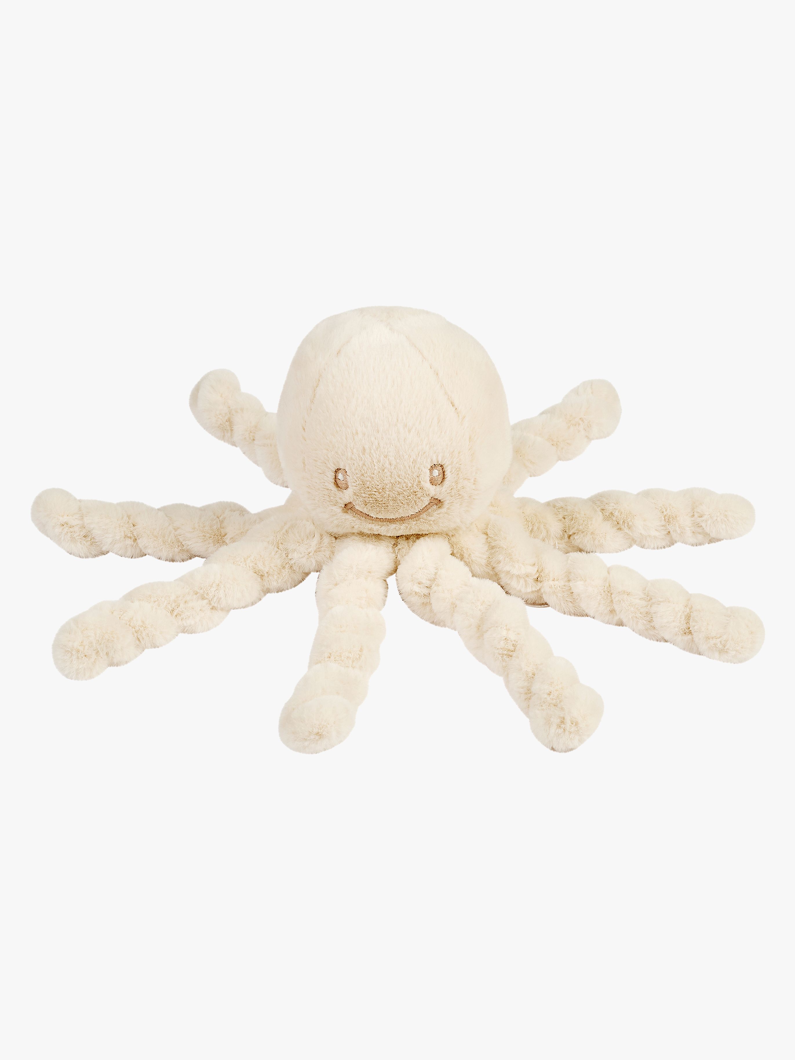 Nattou Lapidou Tintenfisch Kuscheltier, Beige