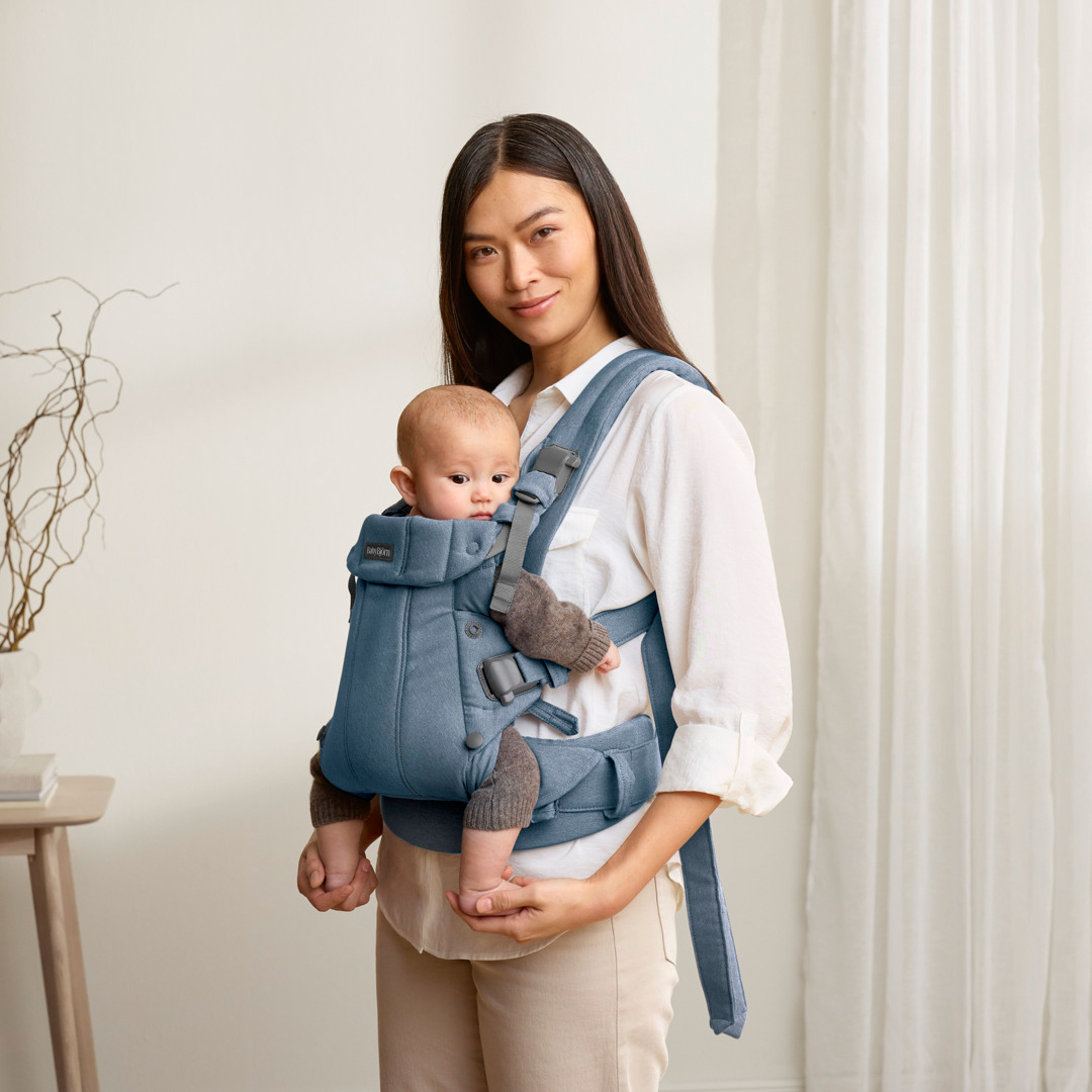 BabyBjörn Harmony Babytrage Gewebt, Blue Melange
