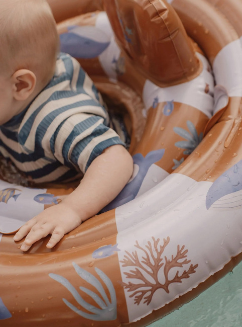 Little Dutch Ocean World Baby Schwimmring, Blue