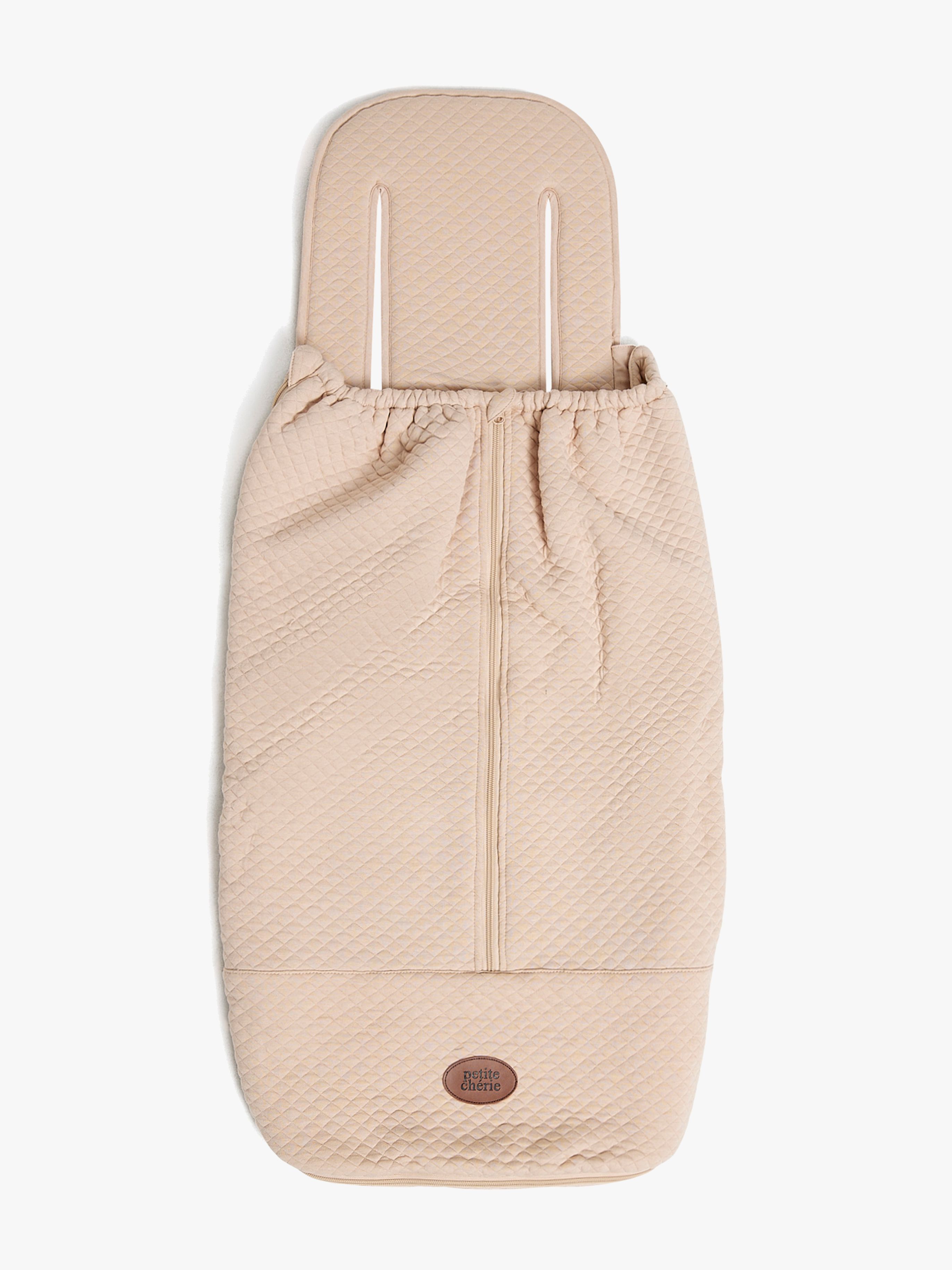 Petite Chérie Soft Quilted Light Multi Fußsack inkl. Sitzkissen, Beige