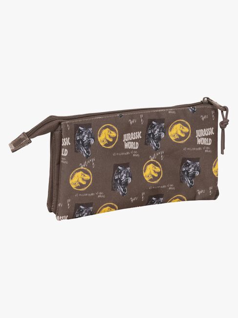 Jurassic World Dreifach-Federmäppchen, Braun