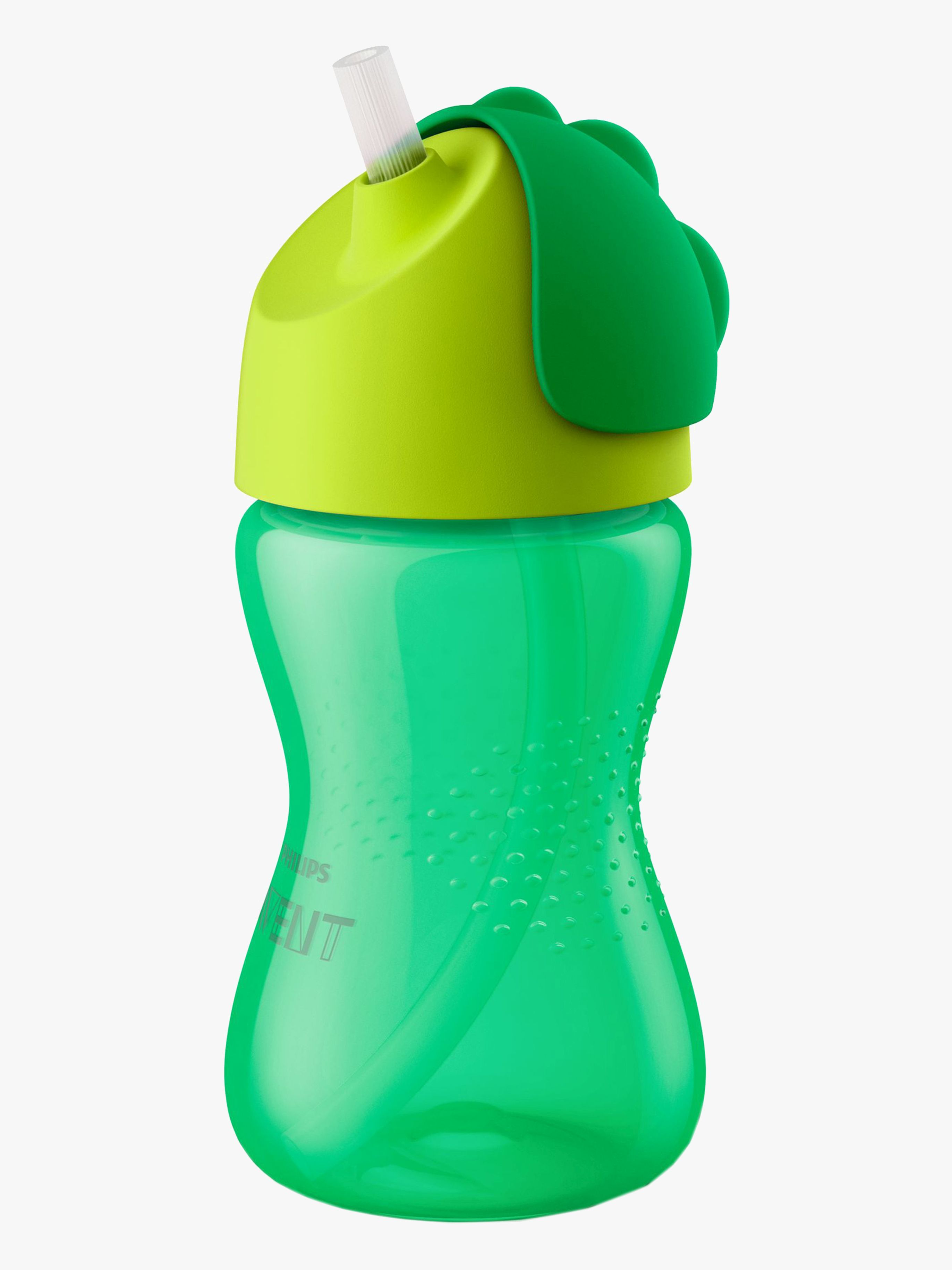Becher mit Strohhalm 300ml, Grün