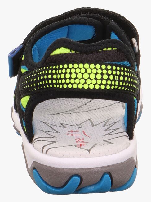 Superfit Mike 3.0 Sandalen, Schwarz/Gelb