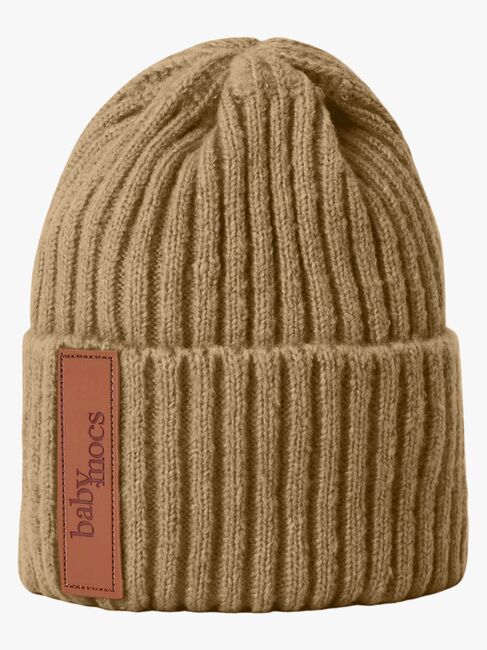 BabyMocs Strickmütze, Caramel