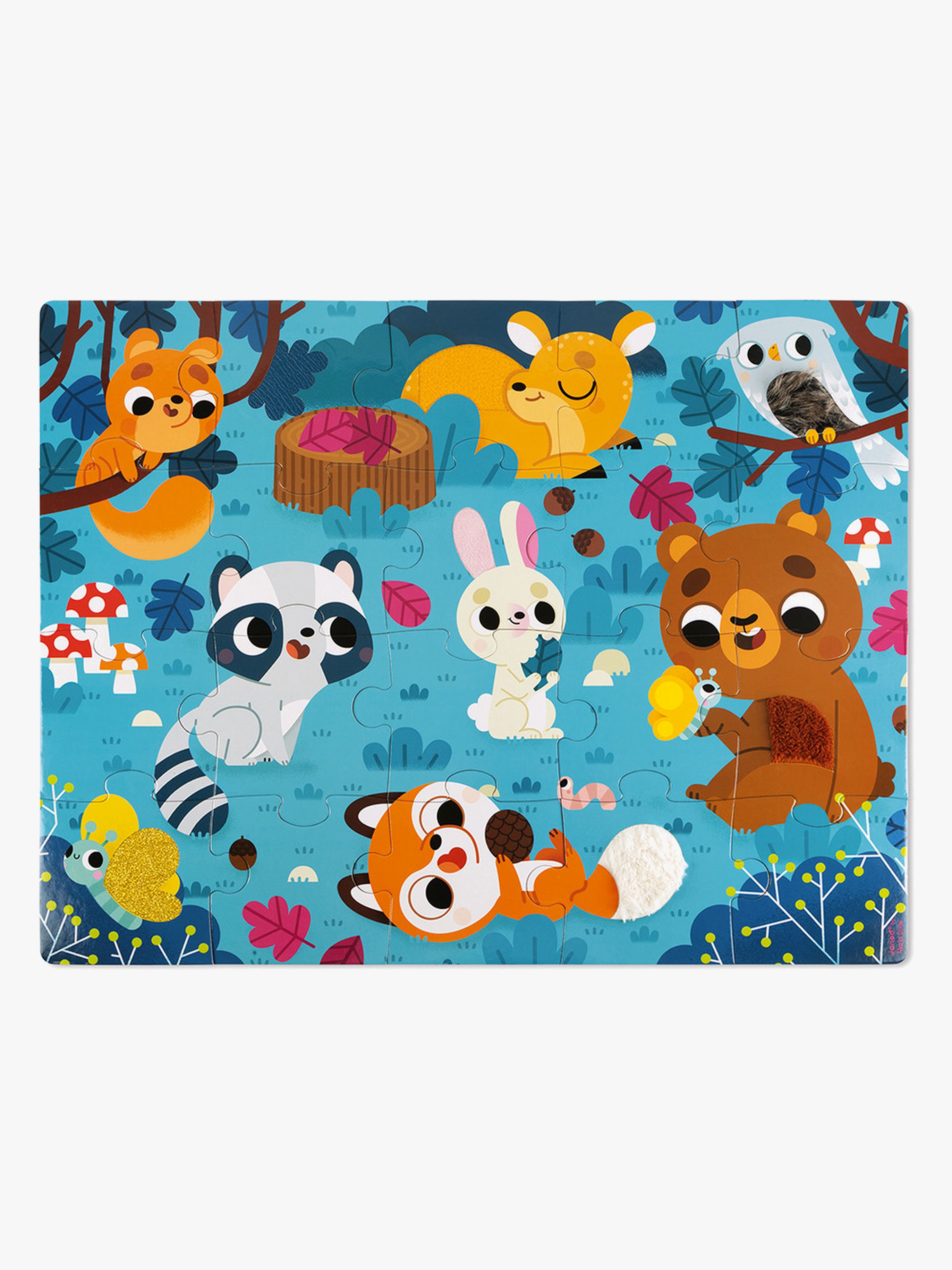 Janod Tactile Puzzle Waldtiere 20 Teile
