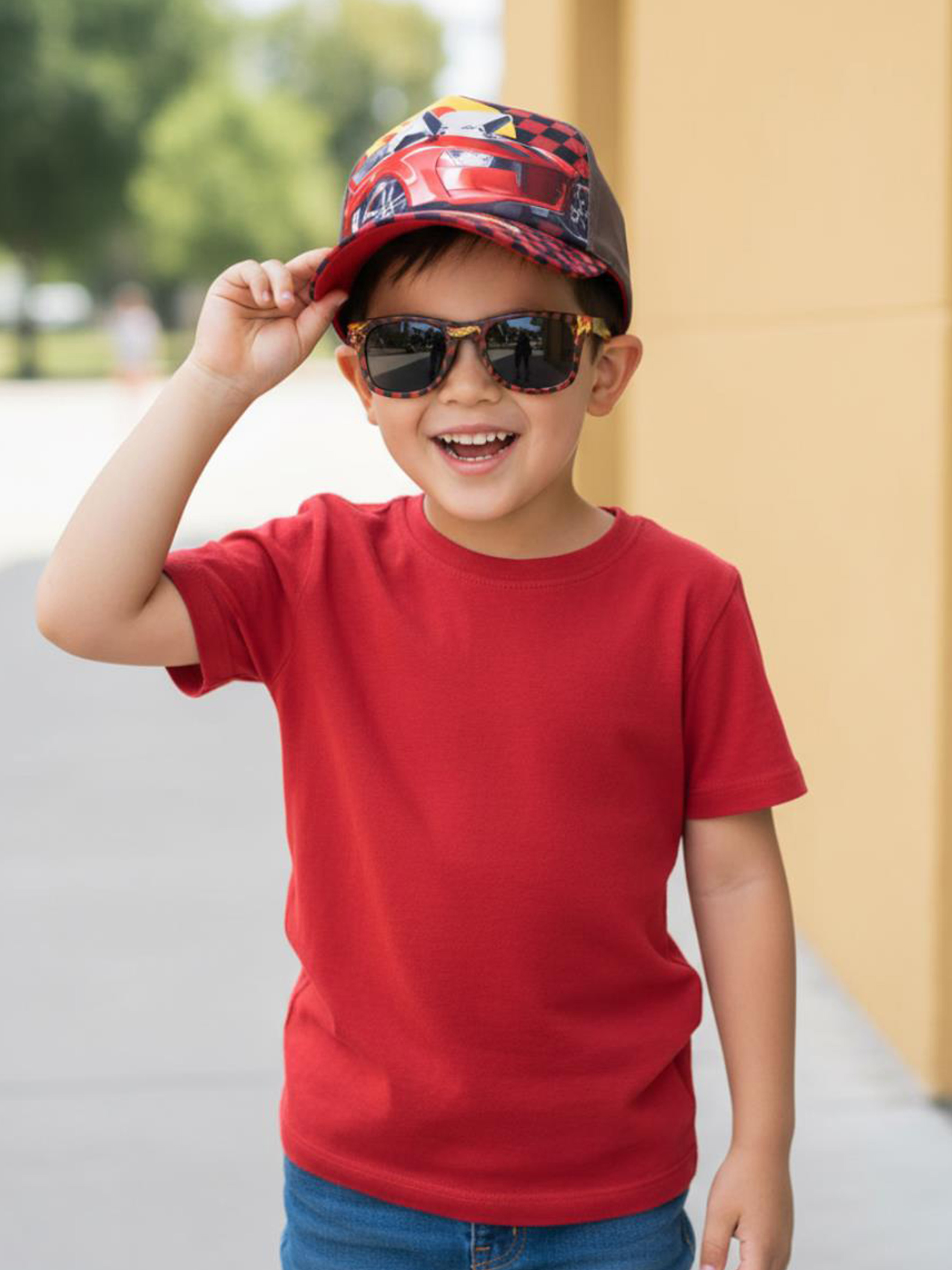 Kappe & Sonnenbrille, Schwarz
