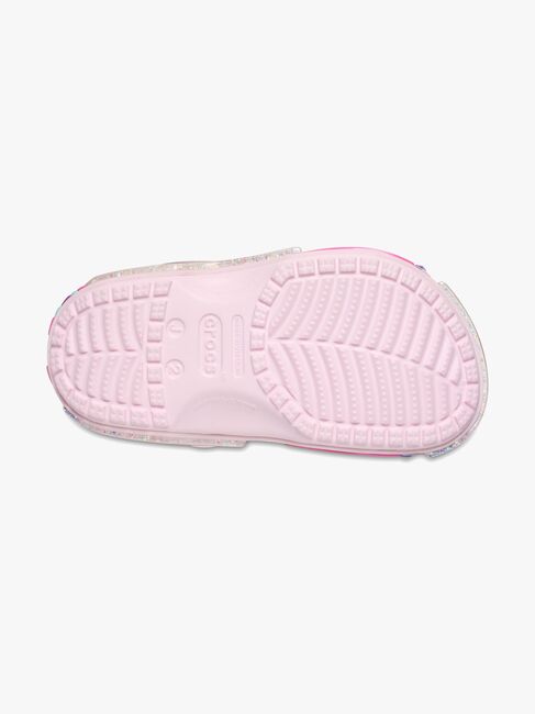 Crocs Classic Star Sparkle Sandalen, Pink Milk