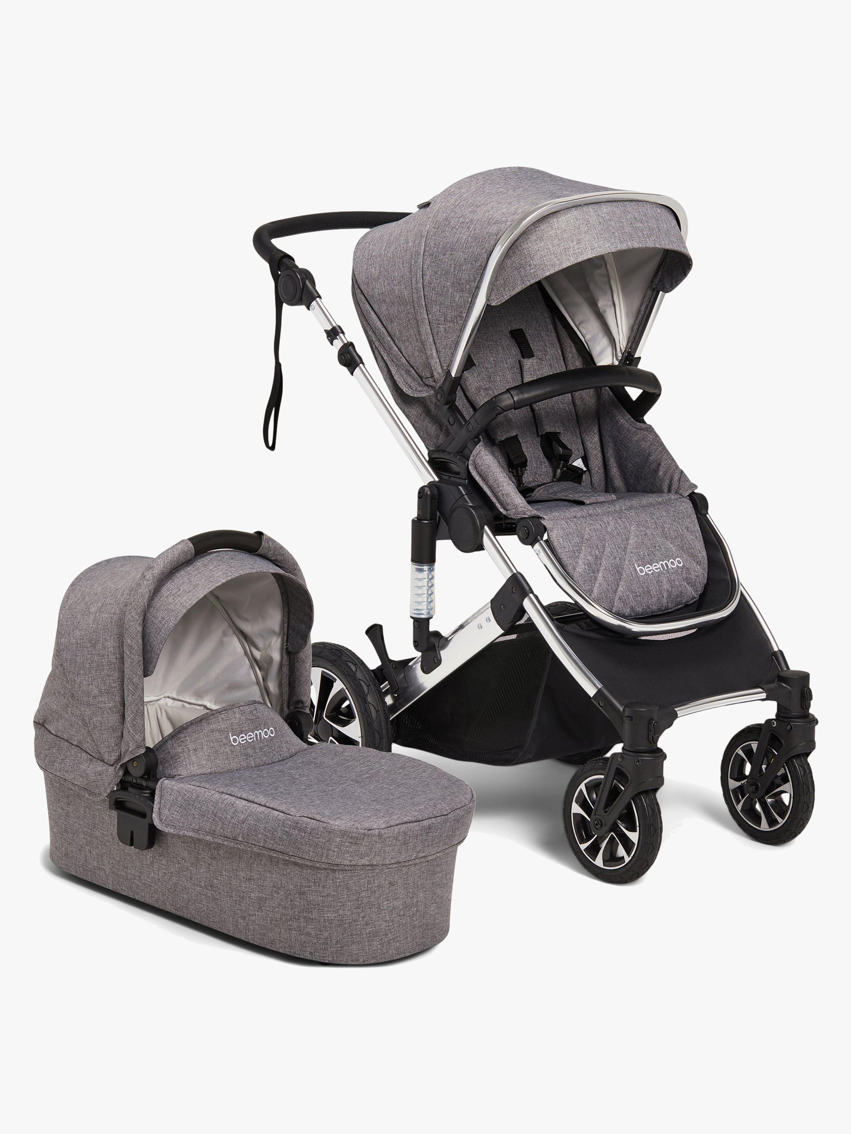 Maxi 4 Kombikinderwagen, Grey / Silver, Kinderwagen, 2 in 1