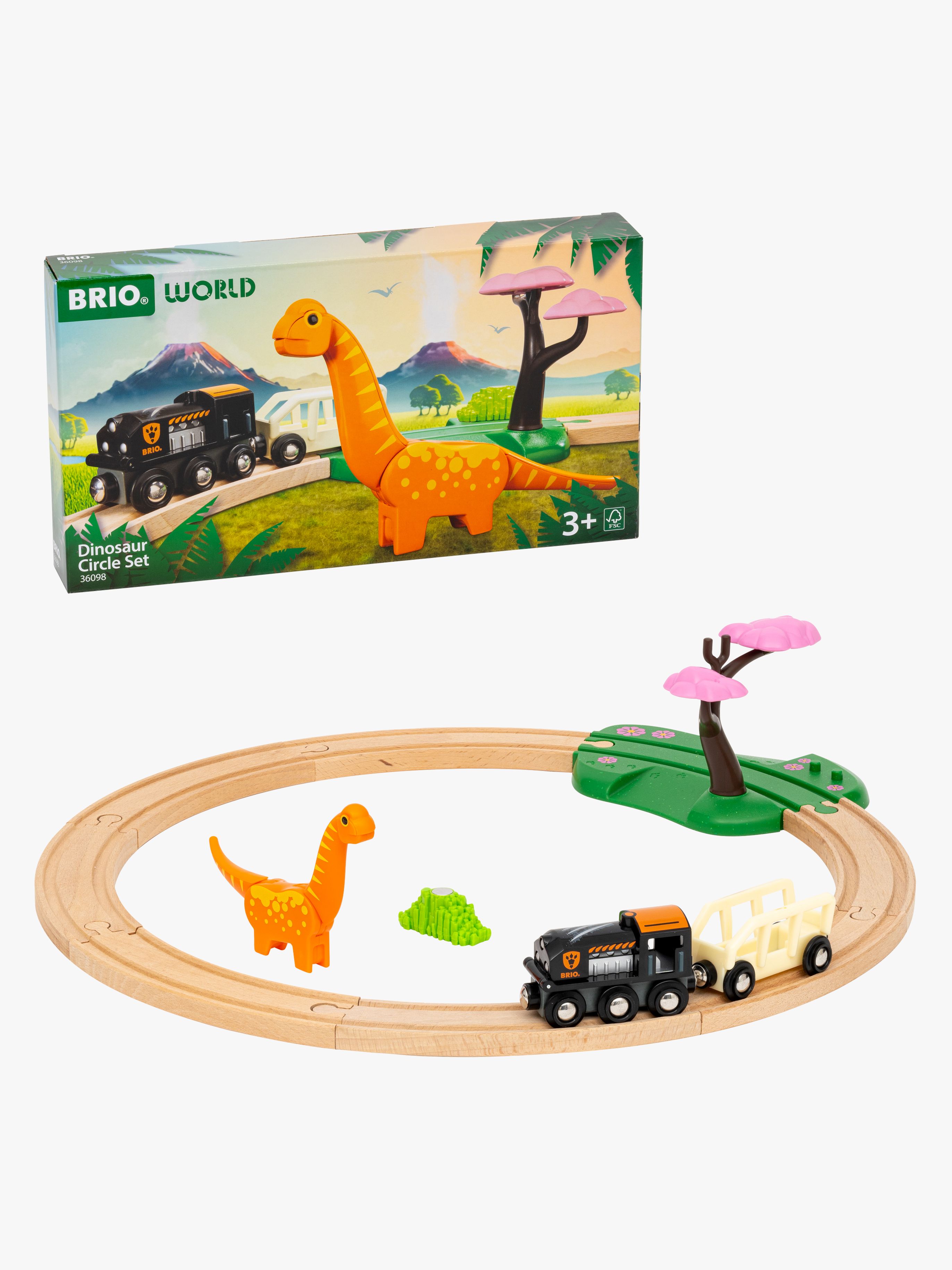 World 36098 Kreisrunde Spielbahn mit Dinosaurier