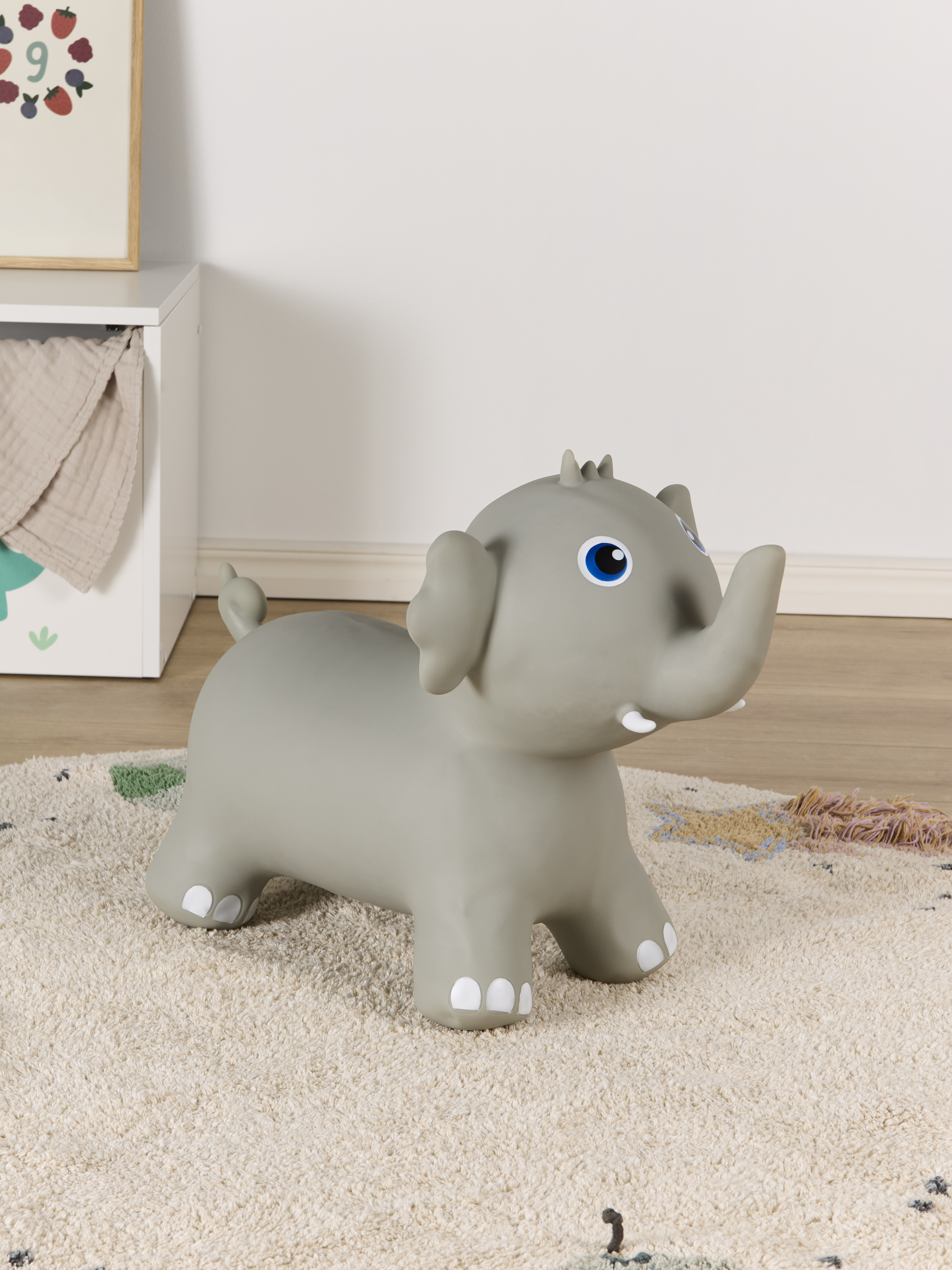 Cloudberry Castle Hüpftier Elefant, Grau